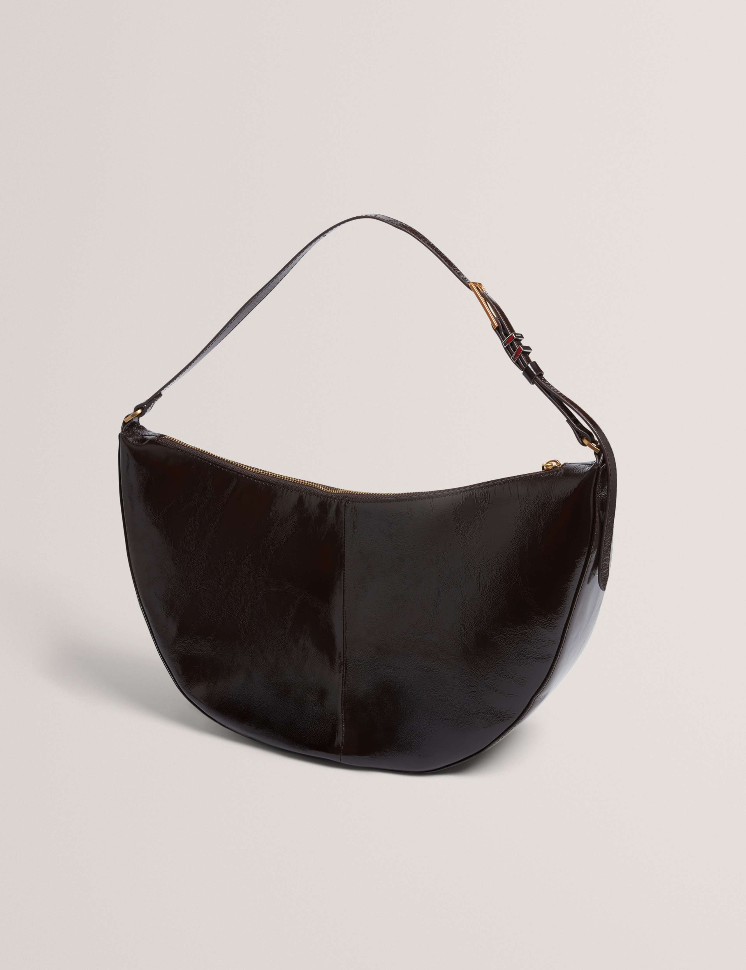 Leather Patent Finish Shoulder Bag 4 of 4