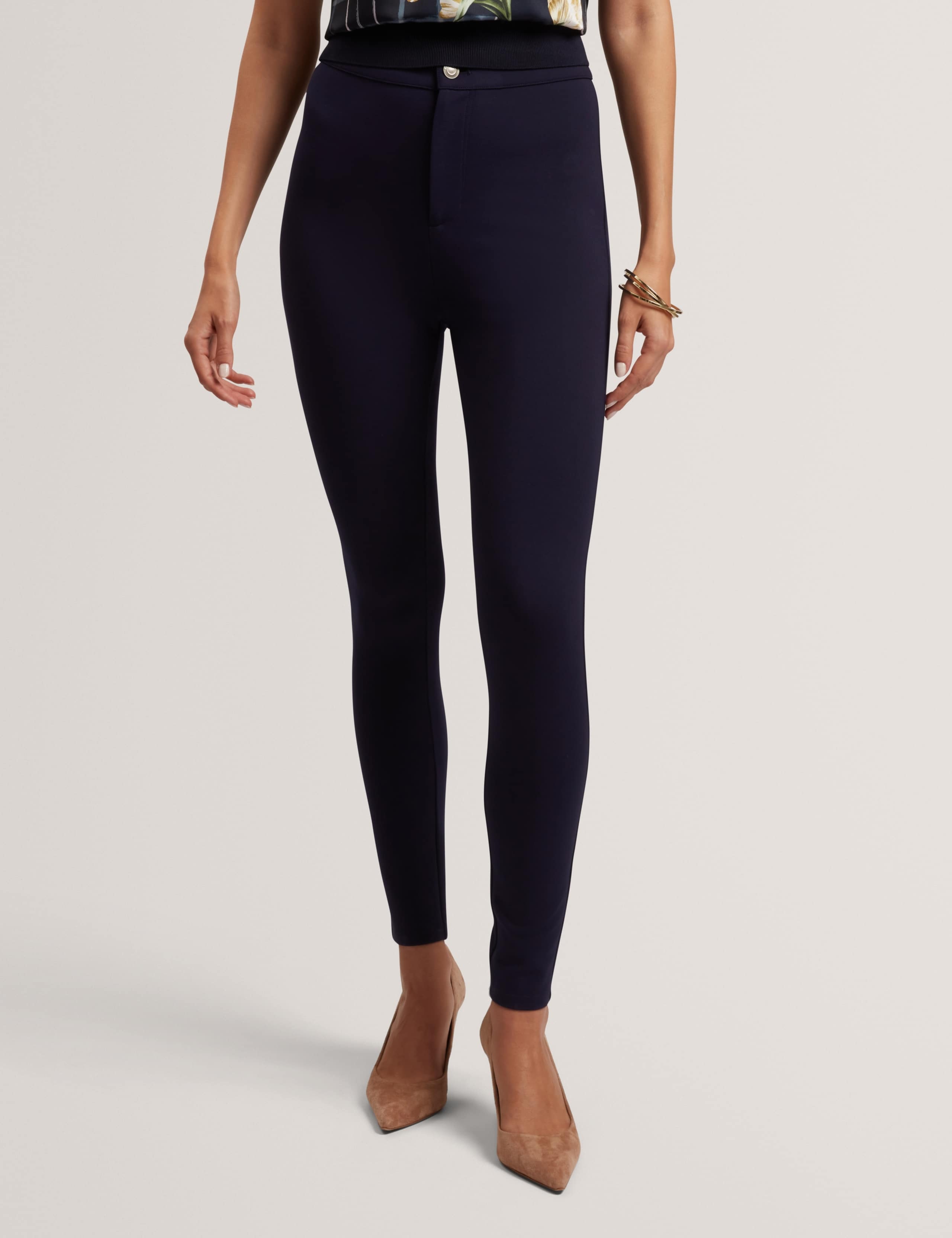 Fly Front High Waisted Leggings 3 of 7