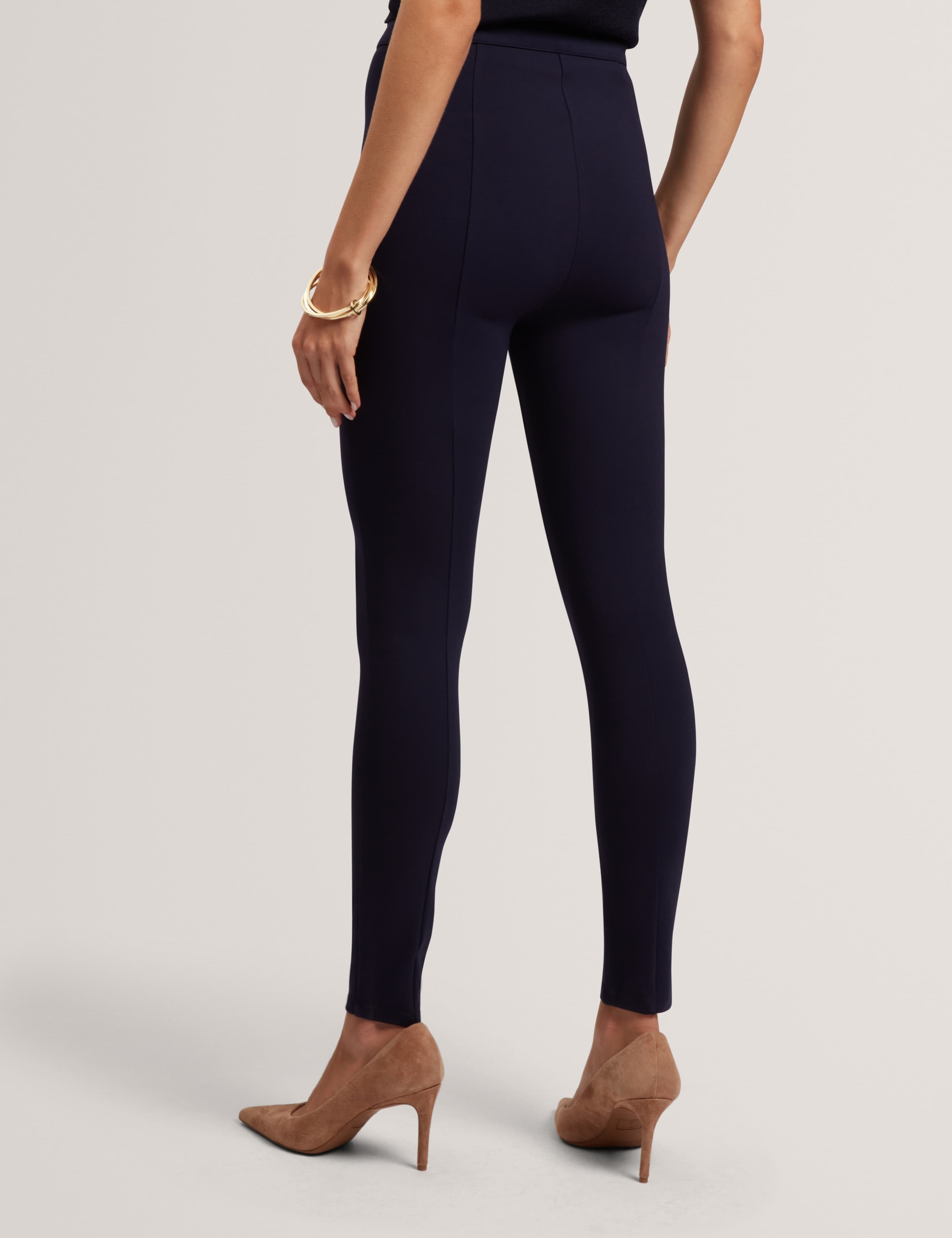 Fly Front High Waisted Leggings 4 of 7