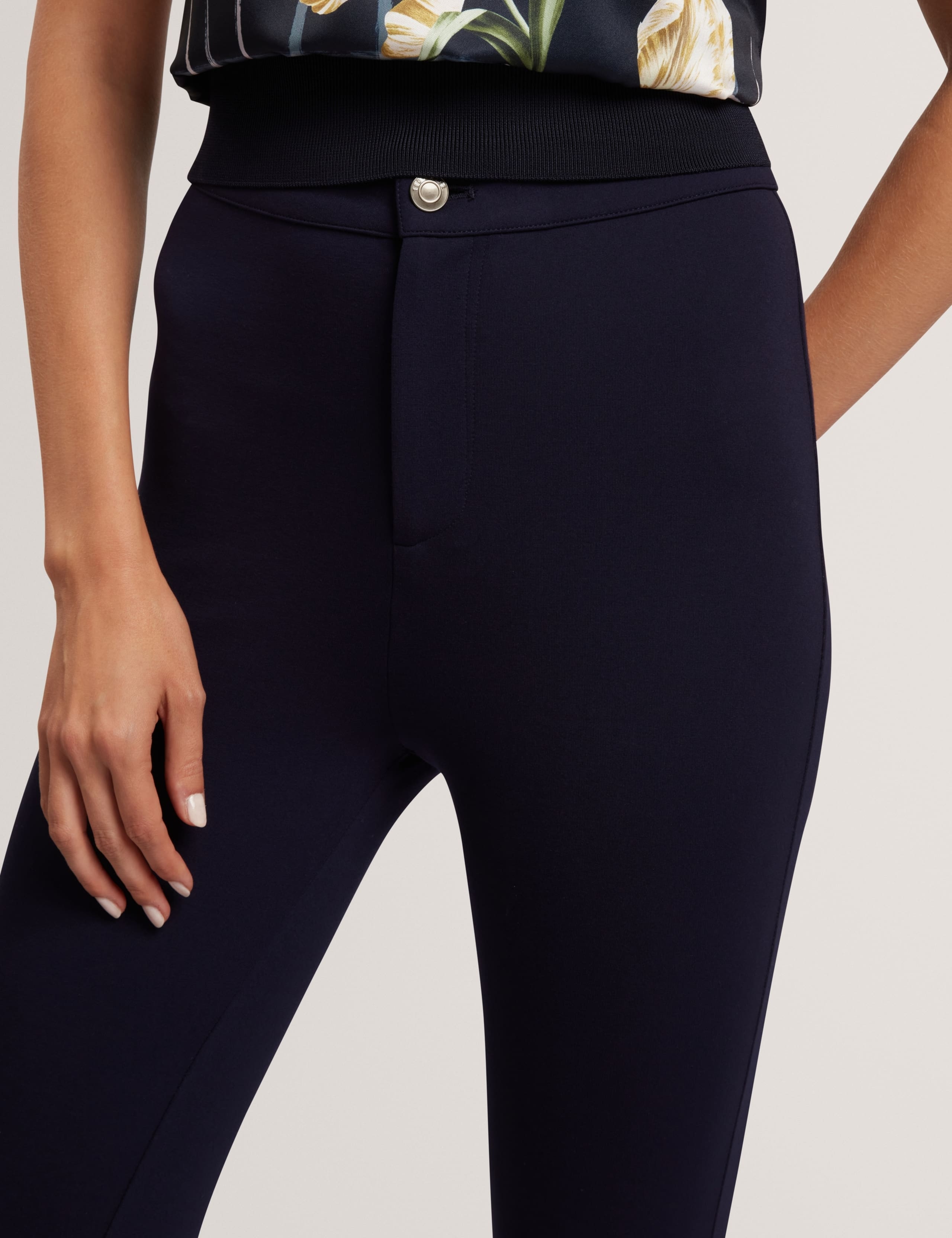 Fly Front High Waisted Leggings 6 of 7