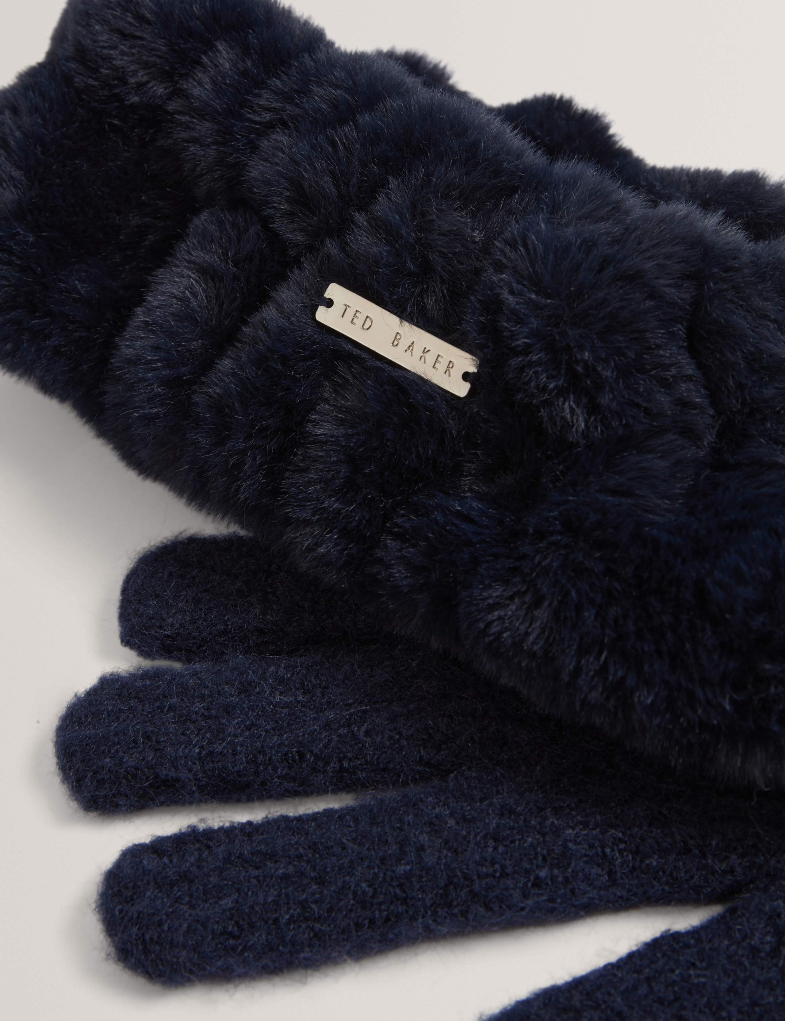 Faux Fur Headband & Gloves 2 of 4