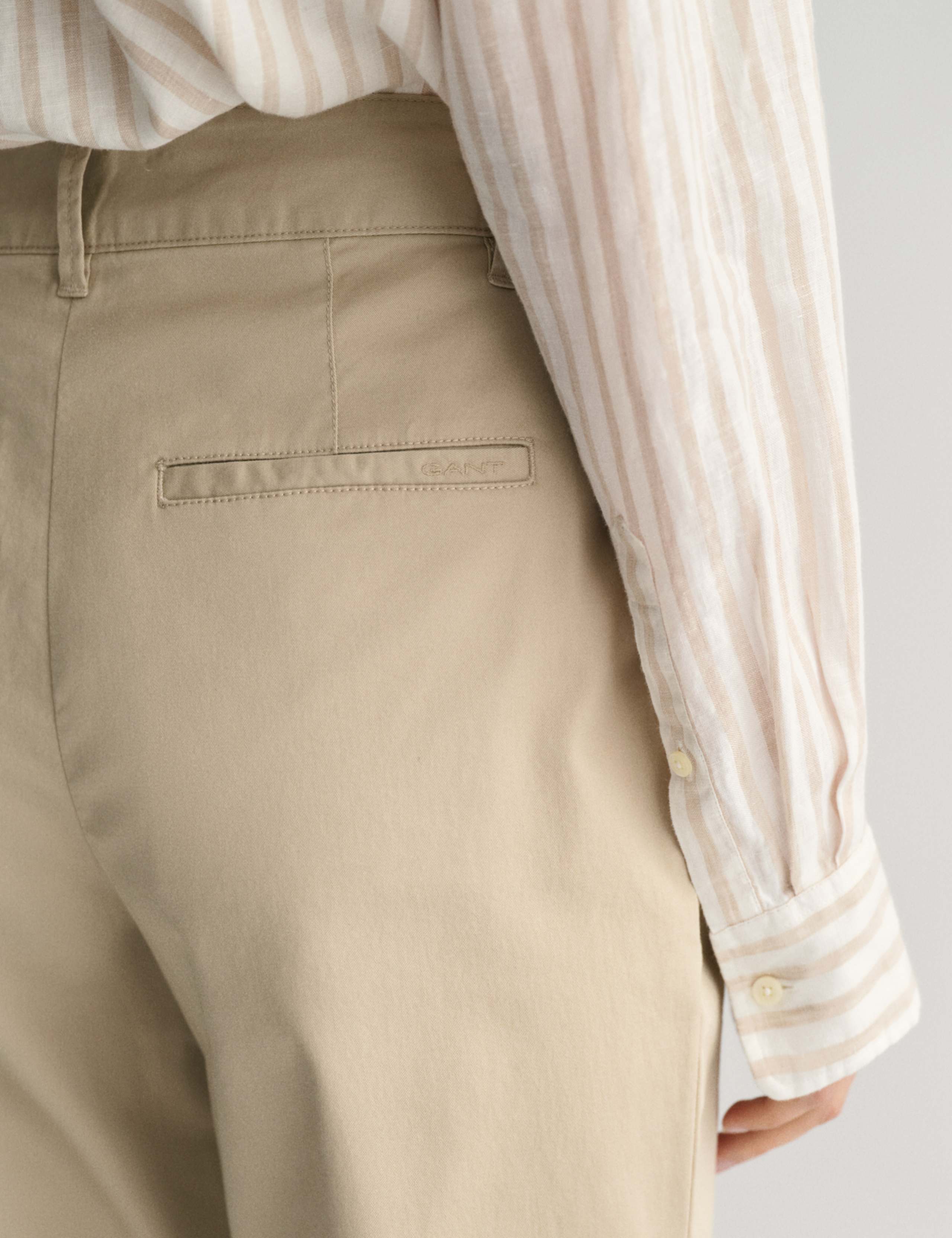 Cotton Rich Slim Fit Ankle Grazer Chinos 2 of 5