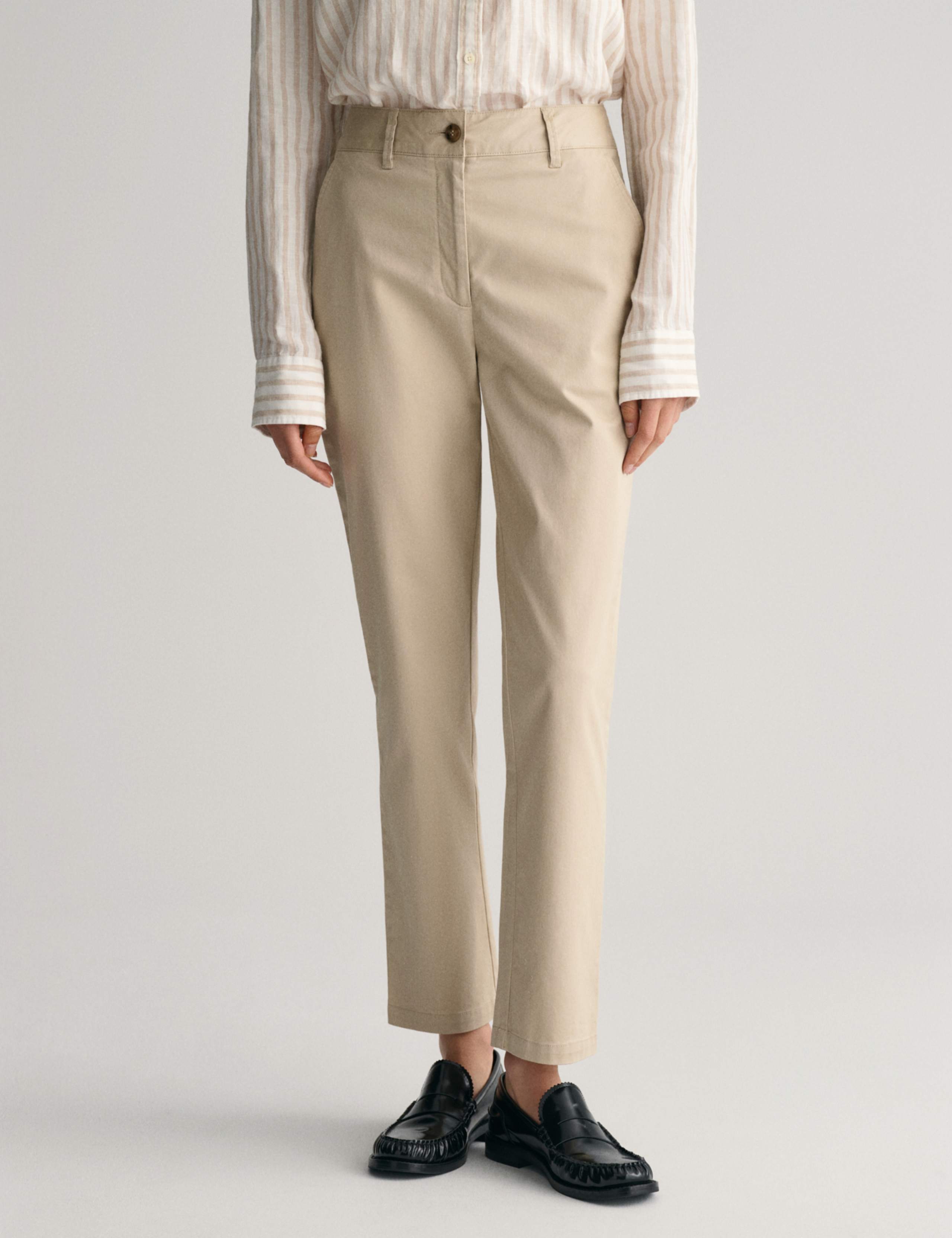 Cotton Rich Slim Fit Ankle Grazer Chinos 4 of 5