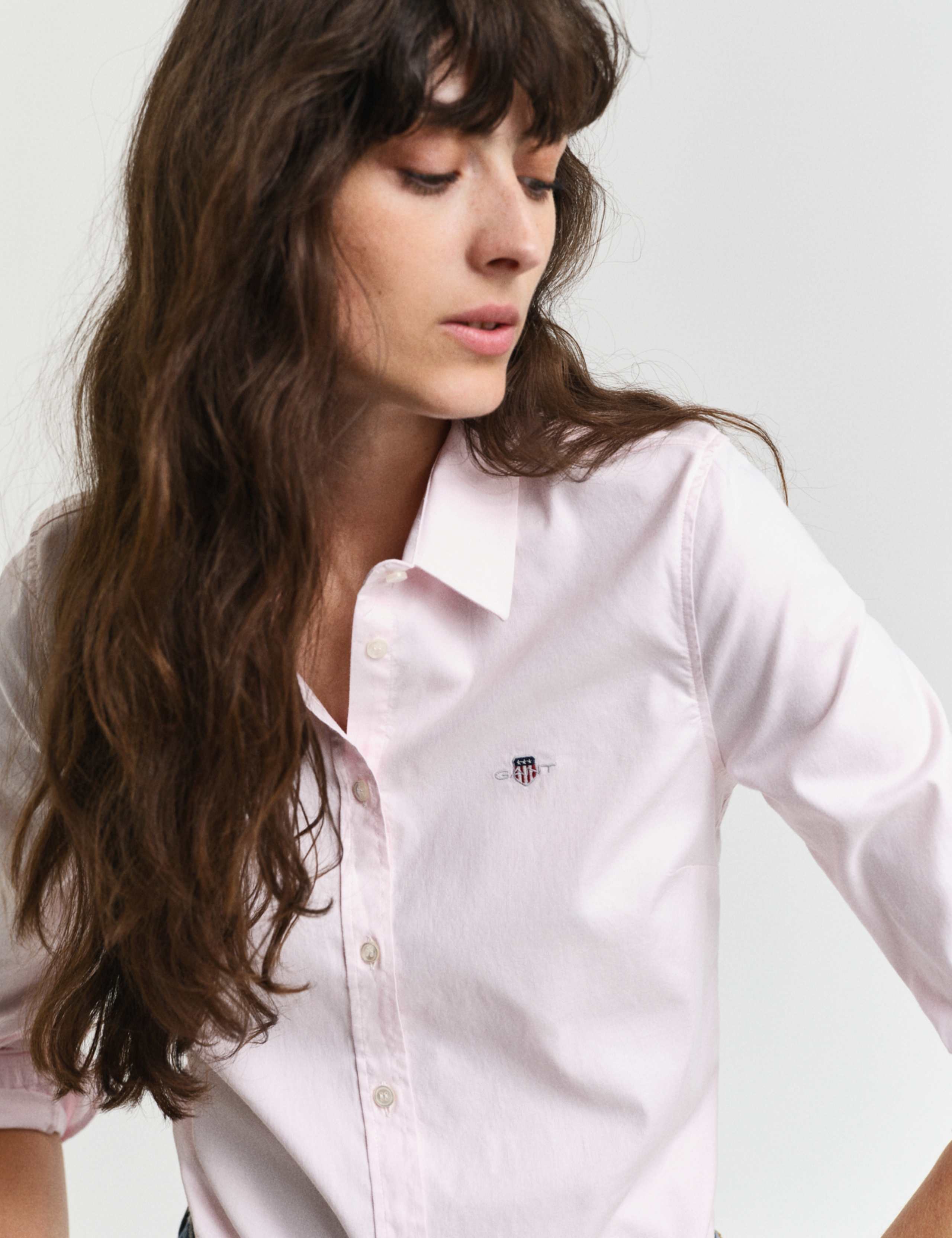 Cotton Rich Button Through Oxford Shirt 2 of 5