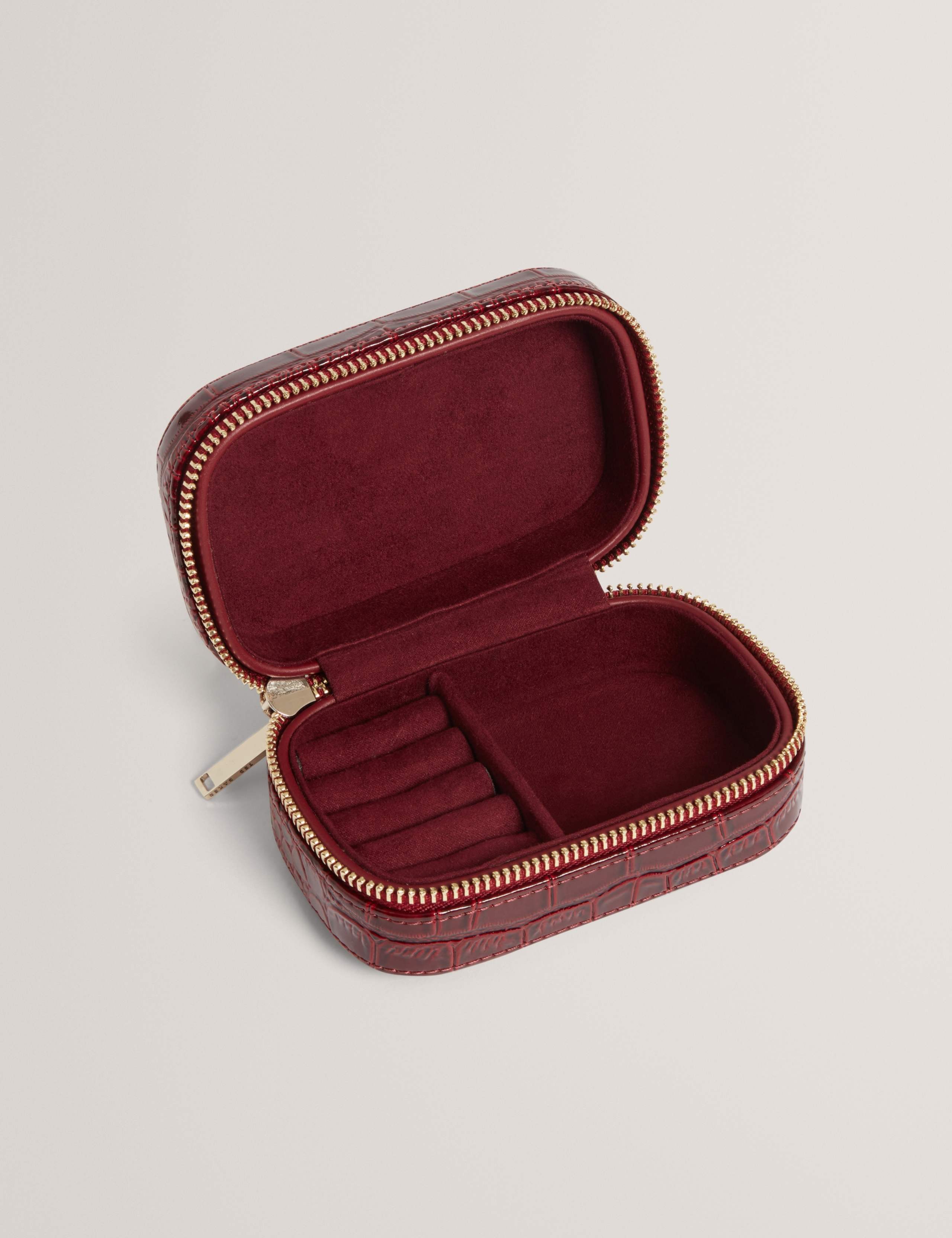 Croc Effect Mini Jewellery Case 3 of 4