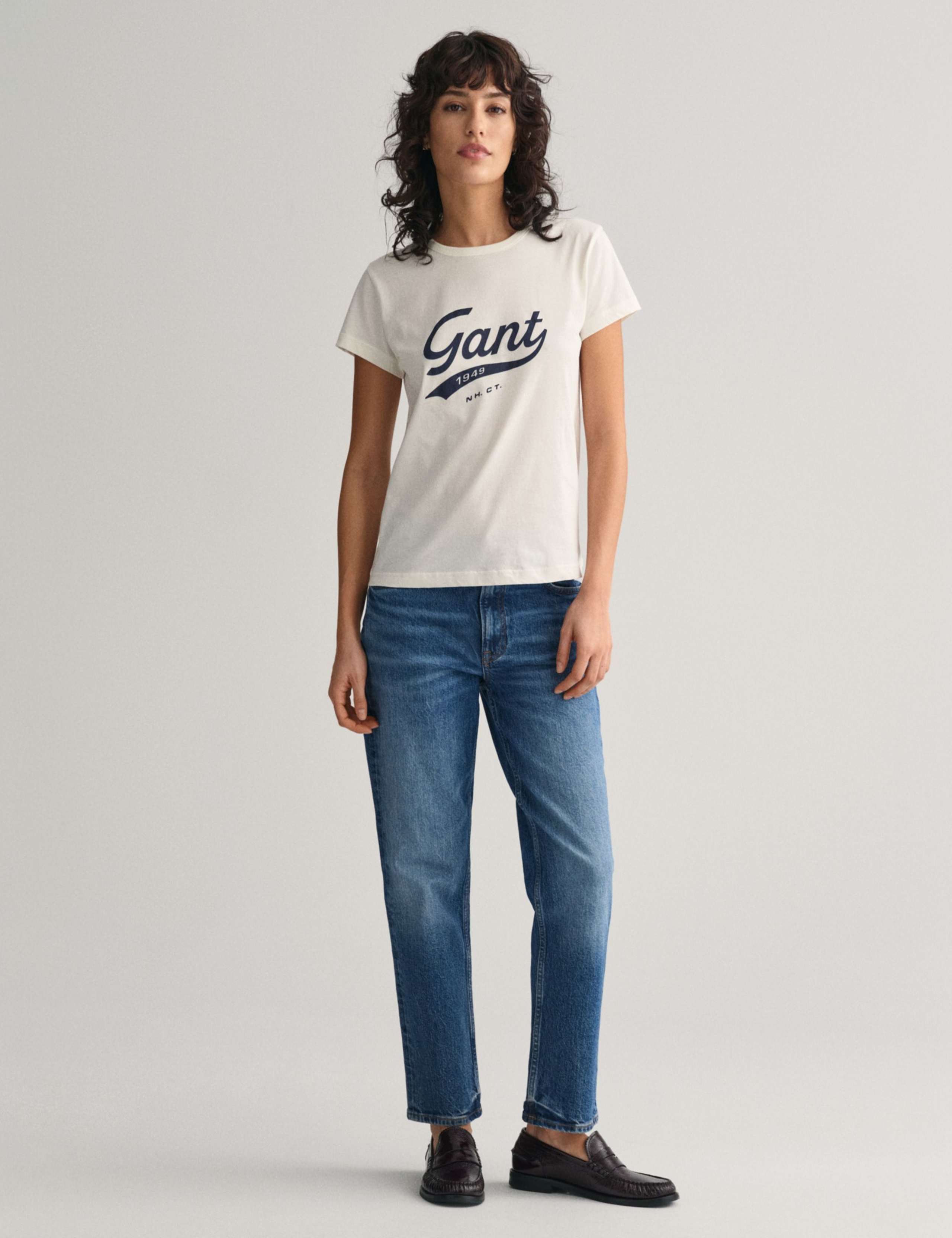 High Waisted Straight Leg Ankle Grazer Jeans 5 of 7