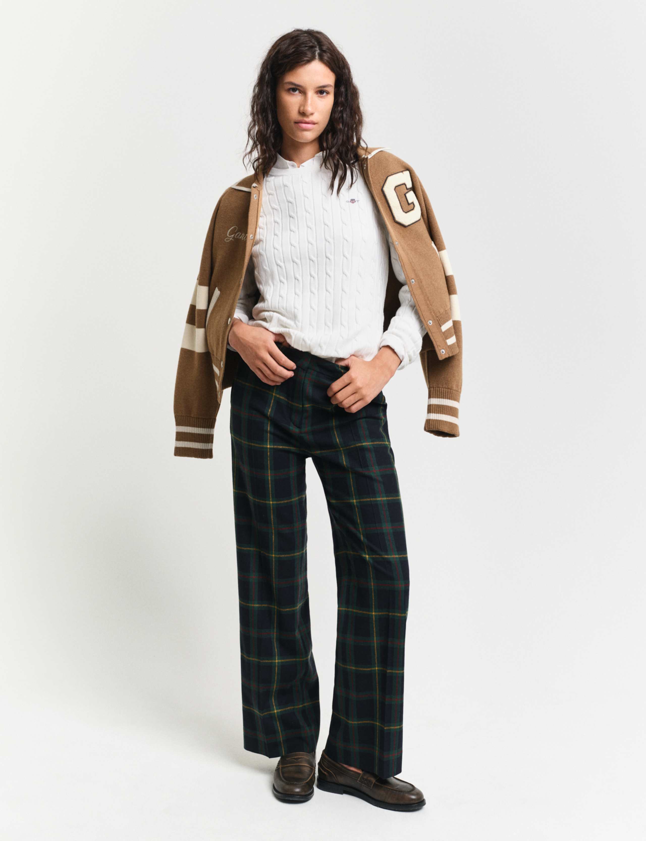 Cotton Rich Cable Knit Crew Neck Jumper 2 of 4