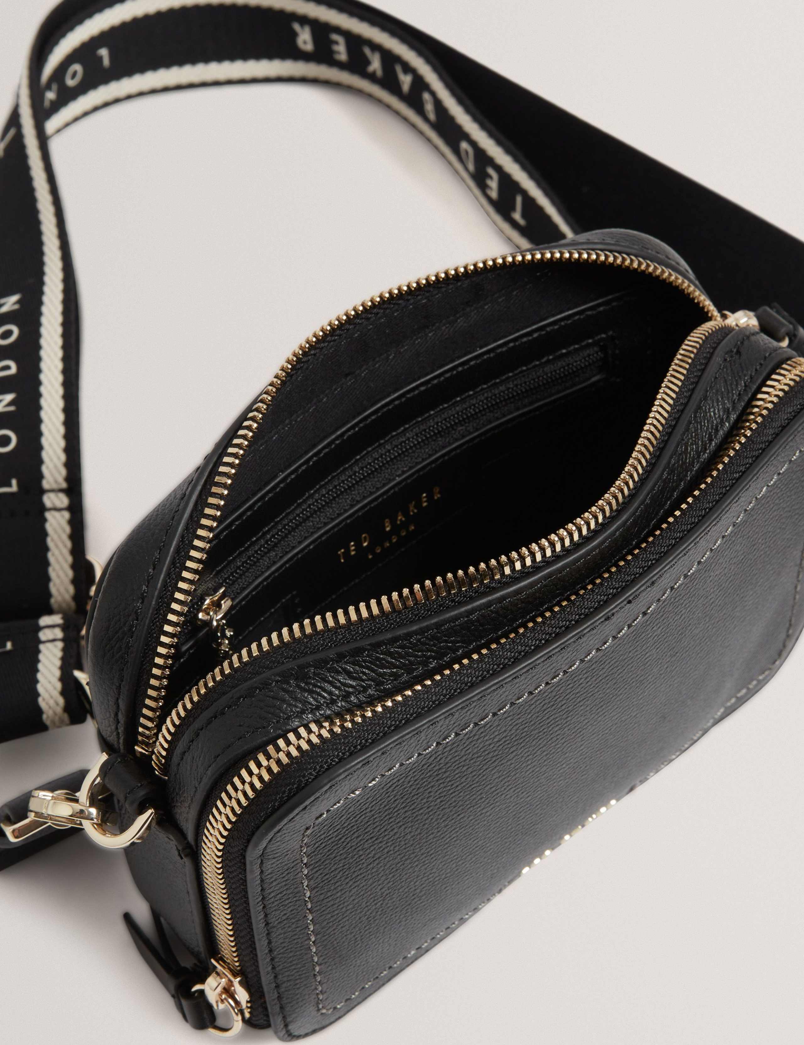 Leather Webbing Strap Cross Body Camera Bag 4 of 5