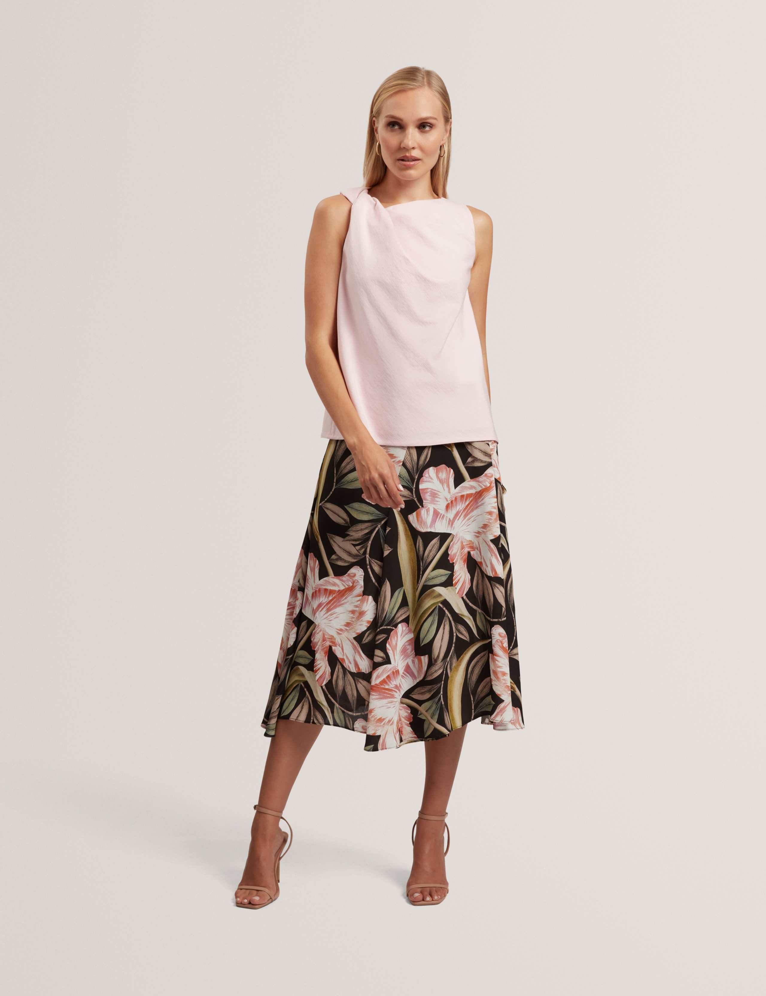 Twist Detail Cowl Neck Top 3 of 7