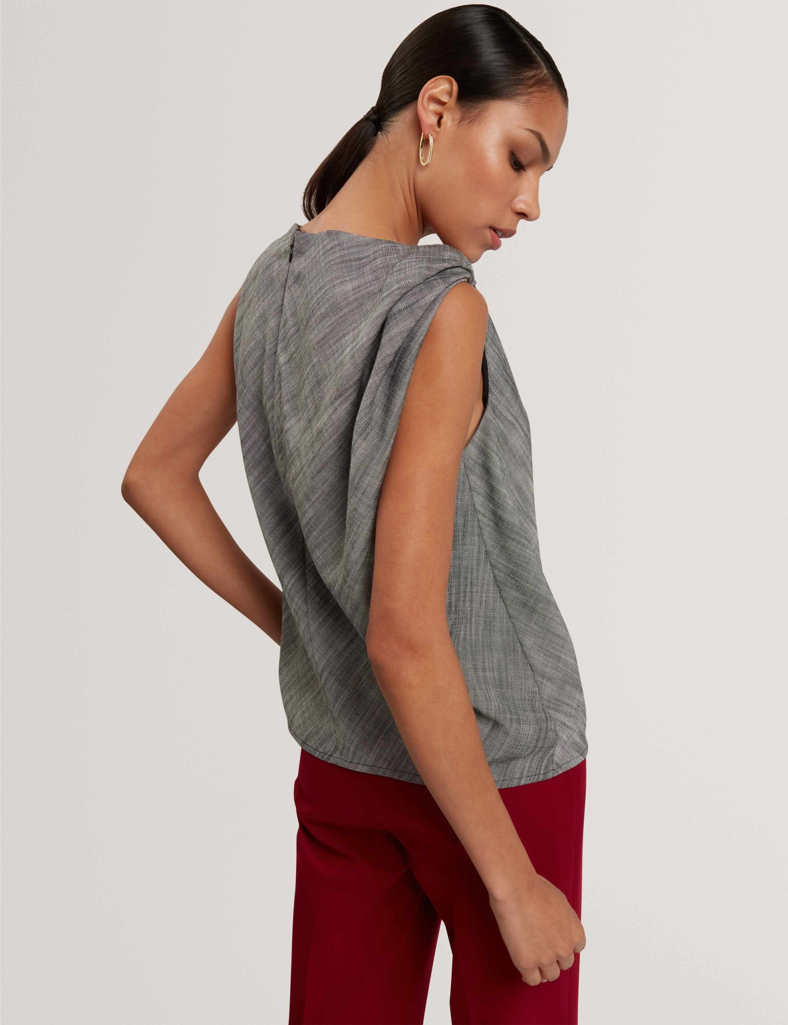 Twist Detail Cowl Neck Top 5 of 7