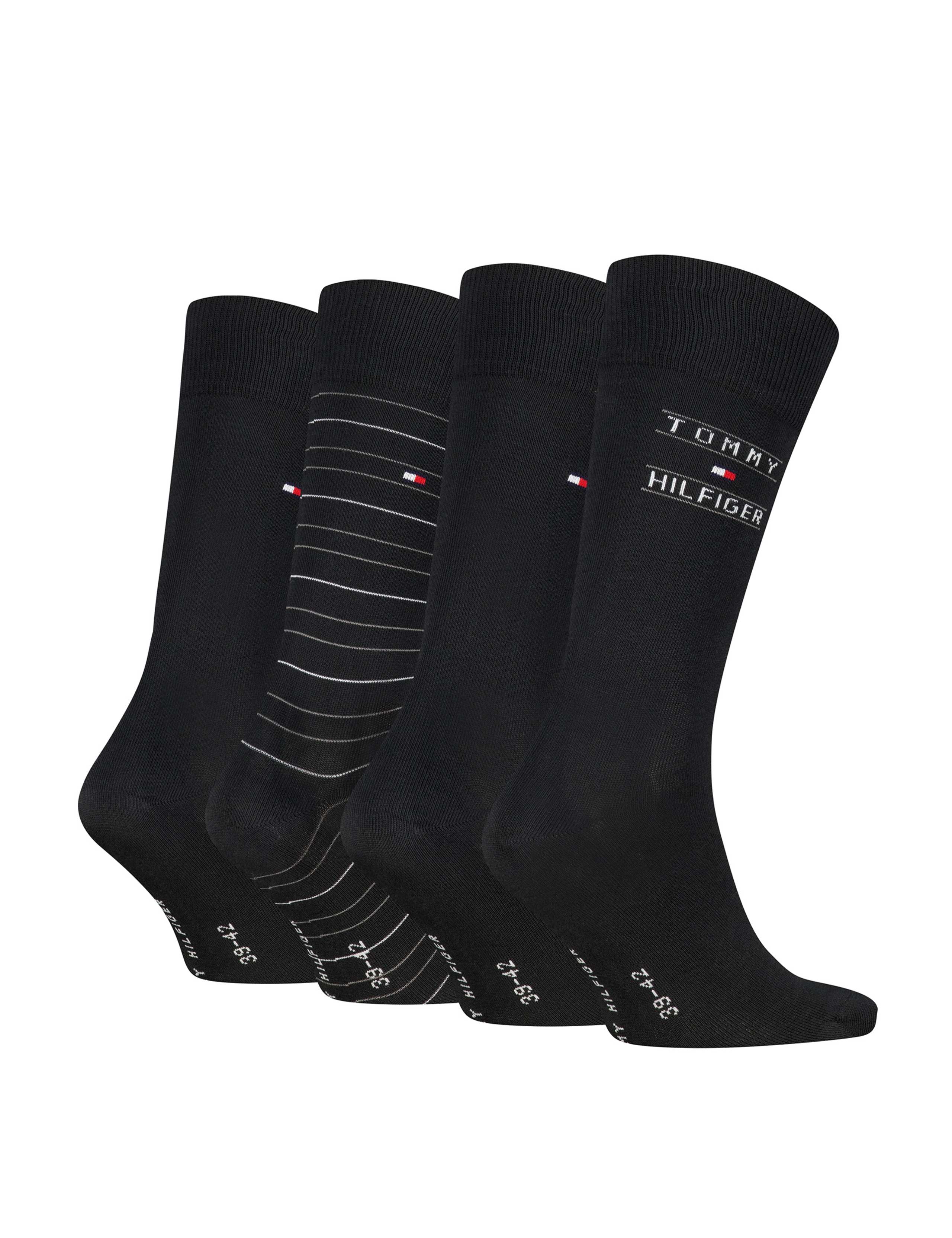 4 Pack Cotton Rich Striped Socks 3 of 3