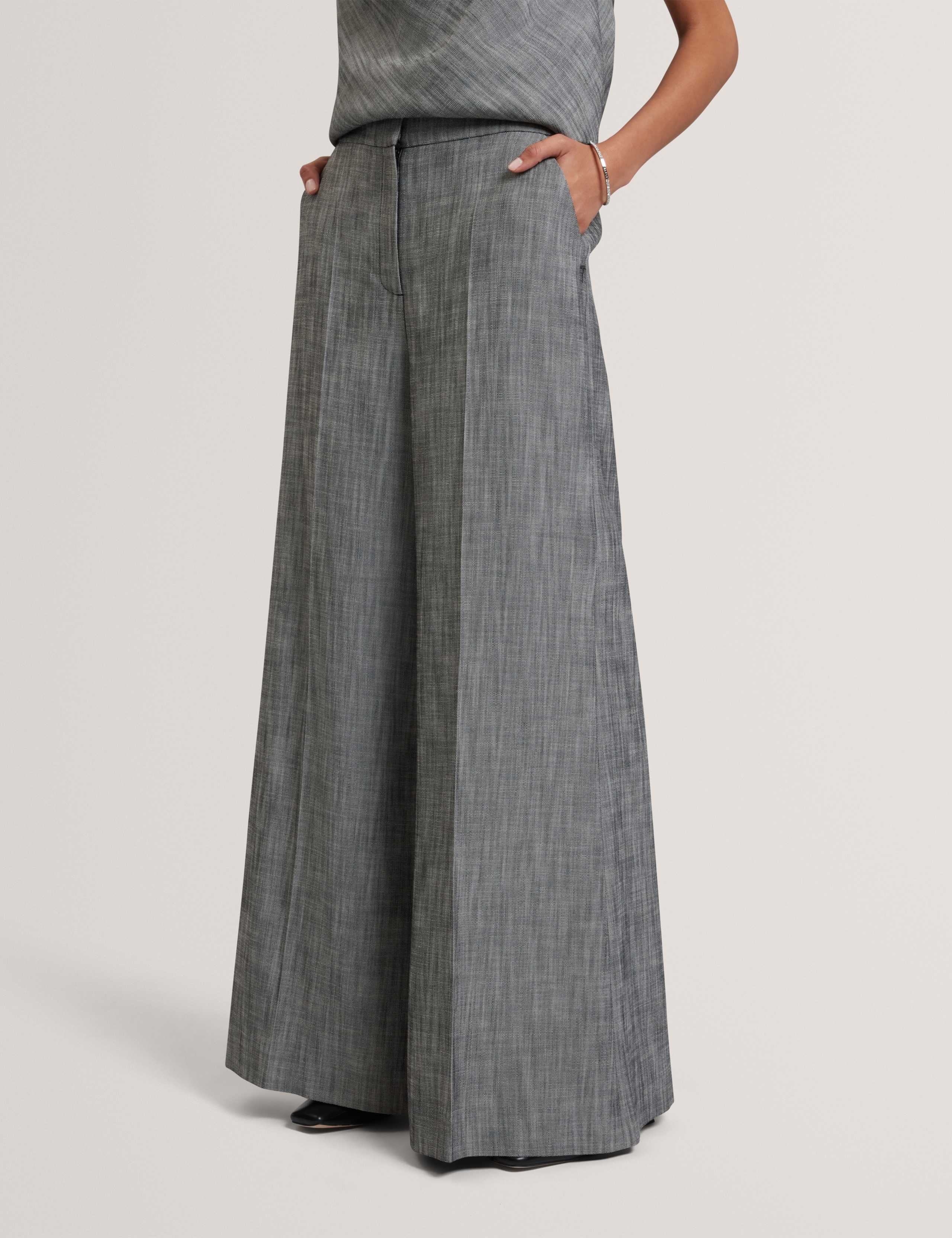 Woven Tailored Wide Leg Trousers 4 of 7