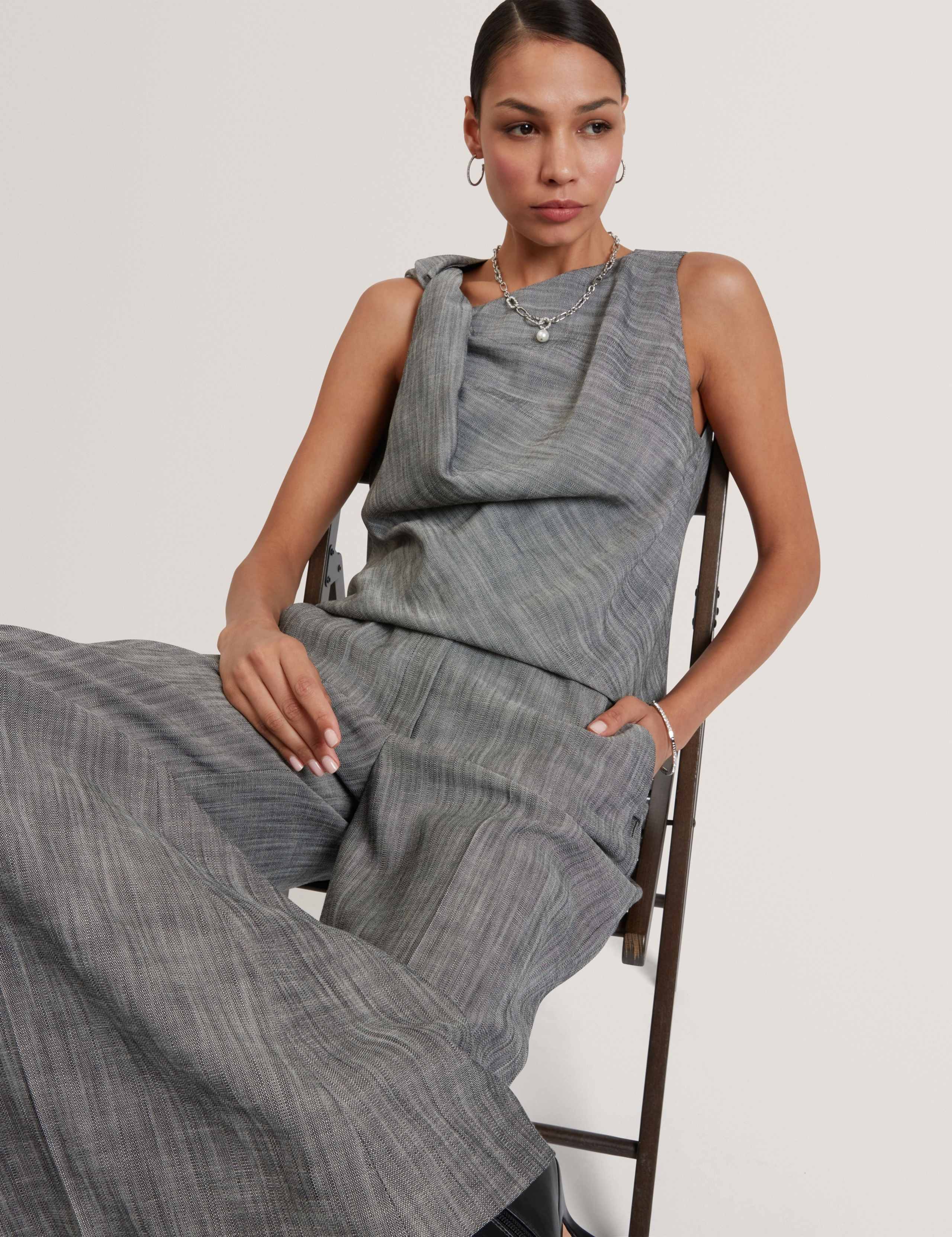 Woven Tailored Wide Leg Trousers 7 of 7