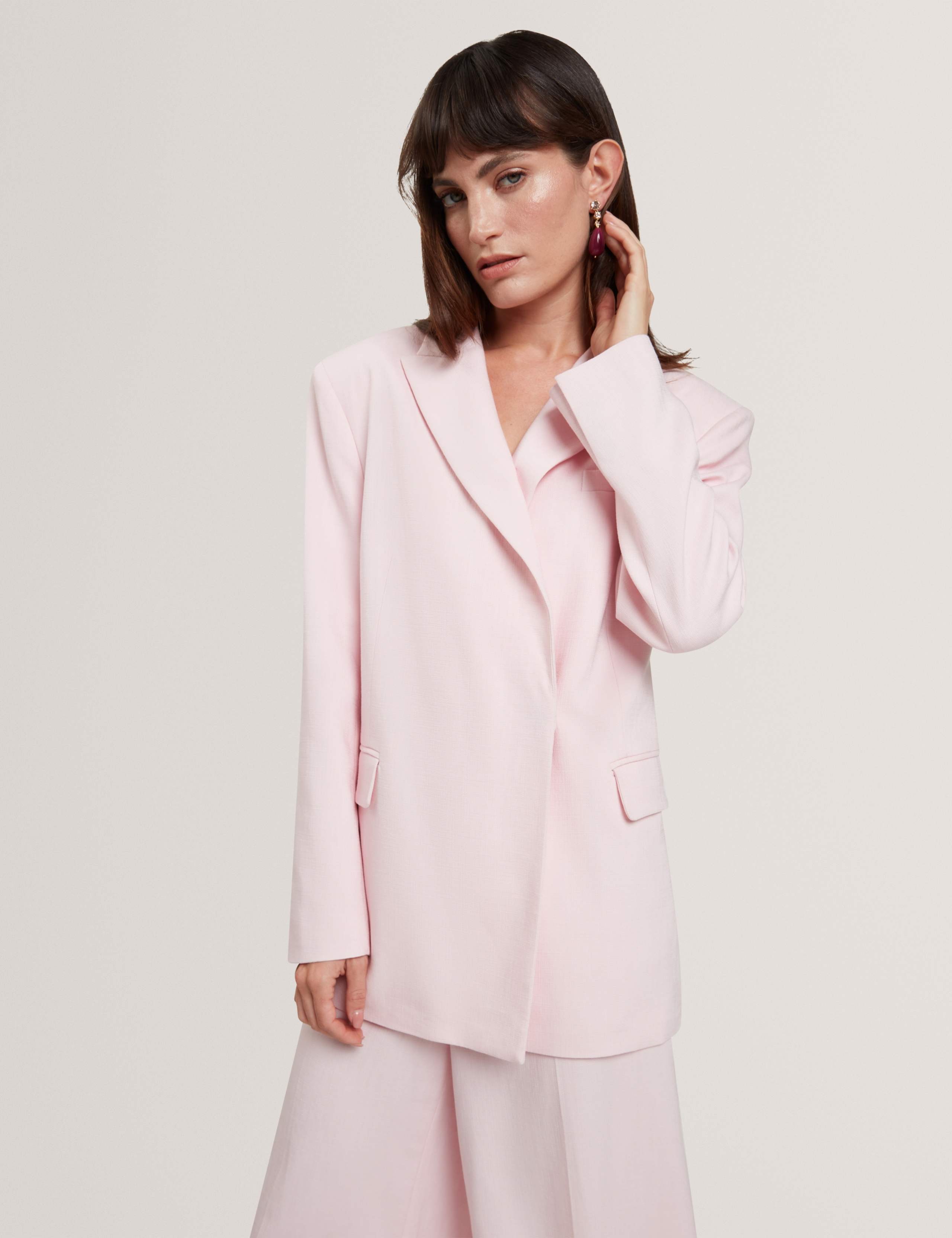 Relaxed Wrap Longline Blazer 1 of 7