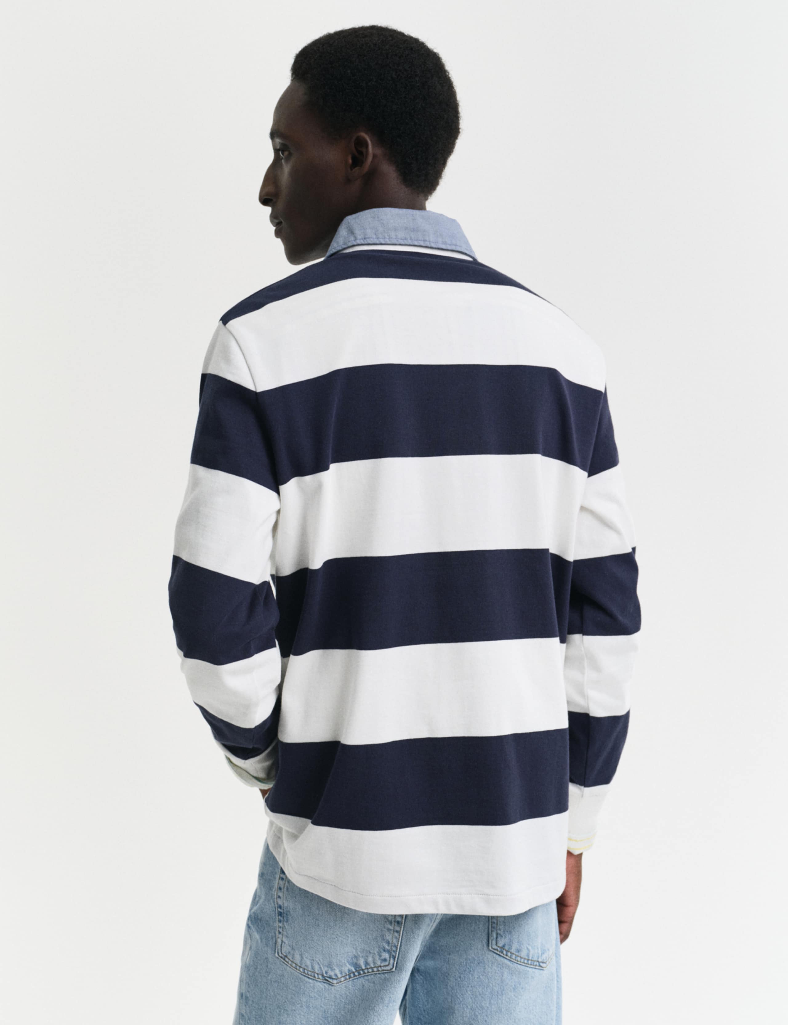 Pure Cotton Striped Rugby Shirt 2 of 4