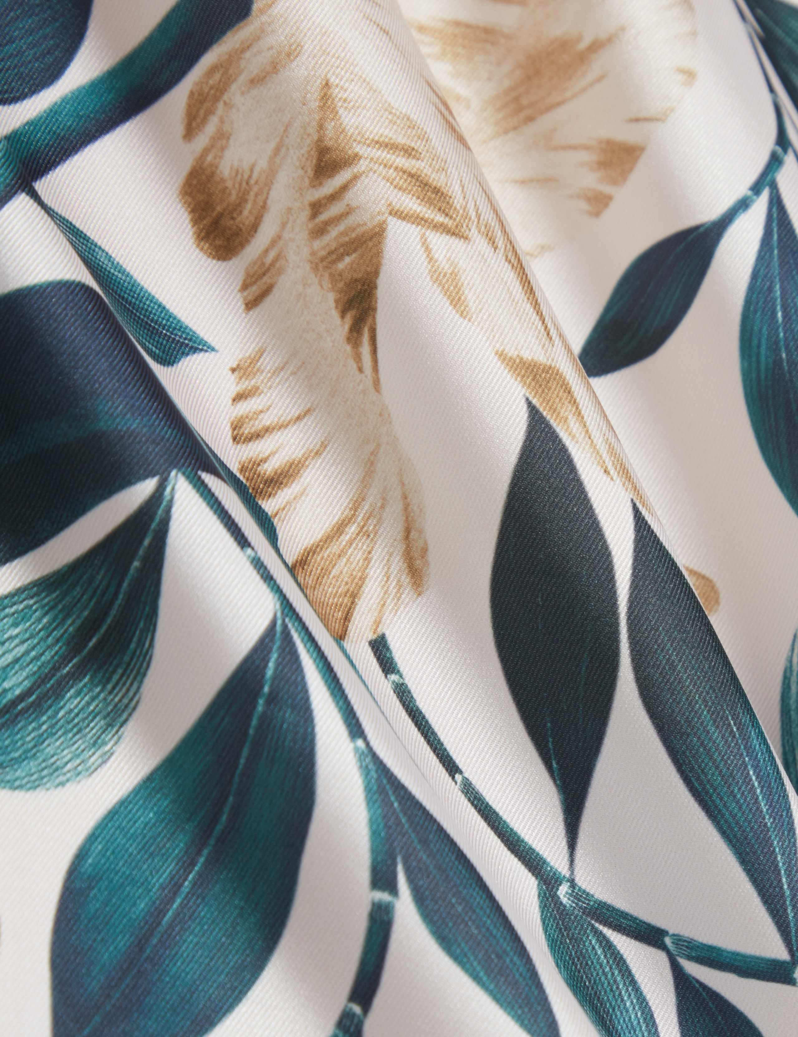 Floral Crew Neck Woven Front Vest Top 5 of 6