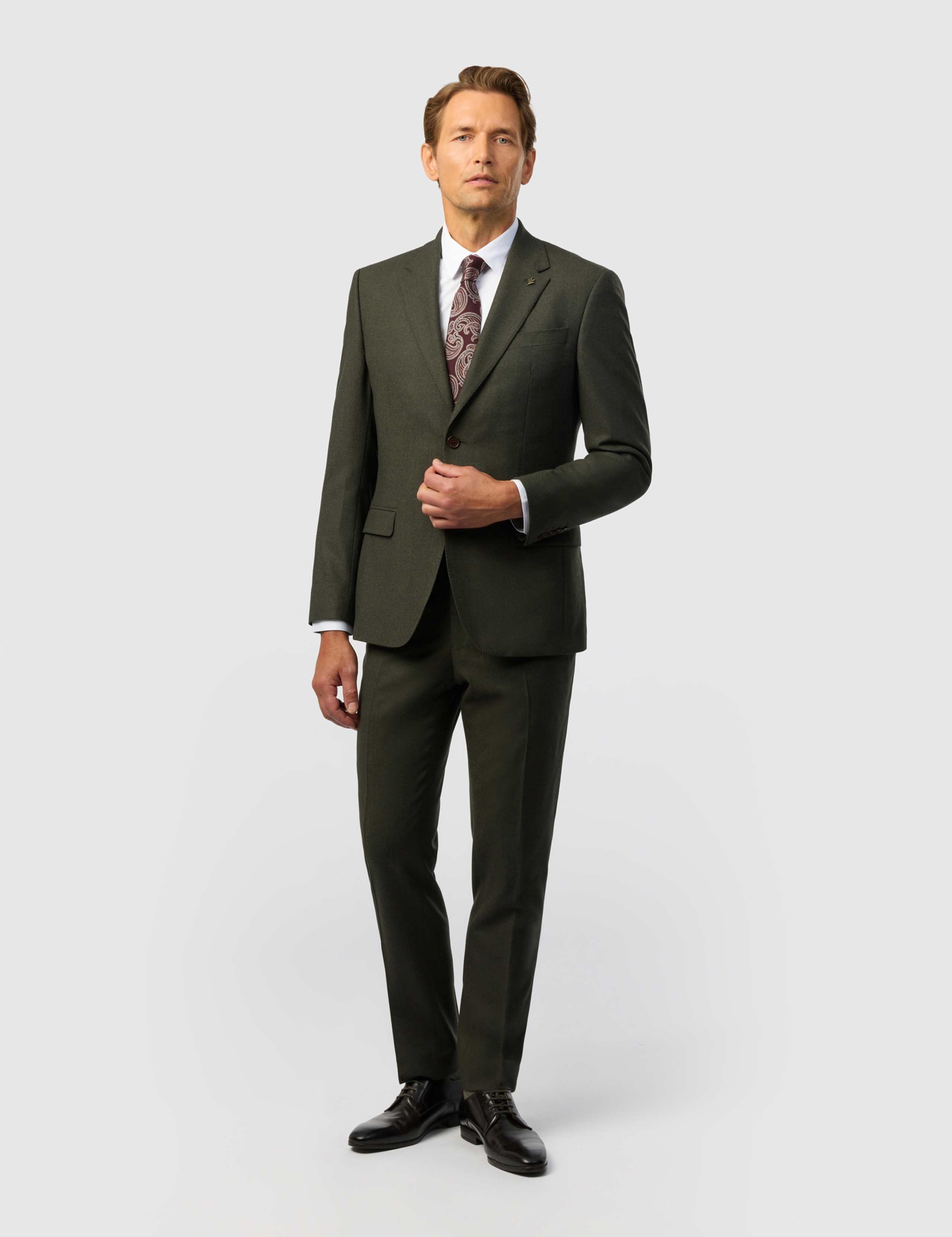 Slim Fit Wool Rich Stretch Flannel Suit Jacket 2 of 5