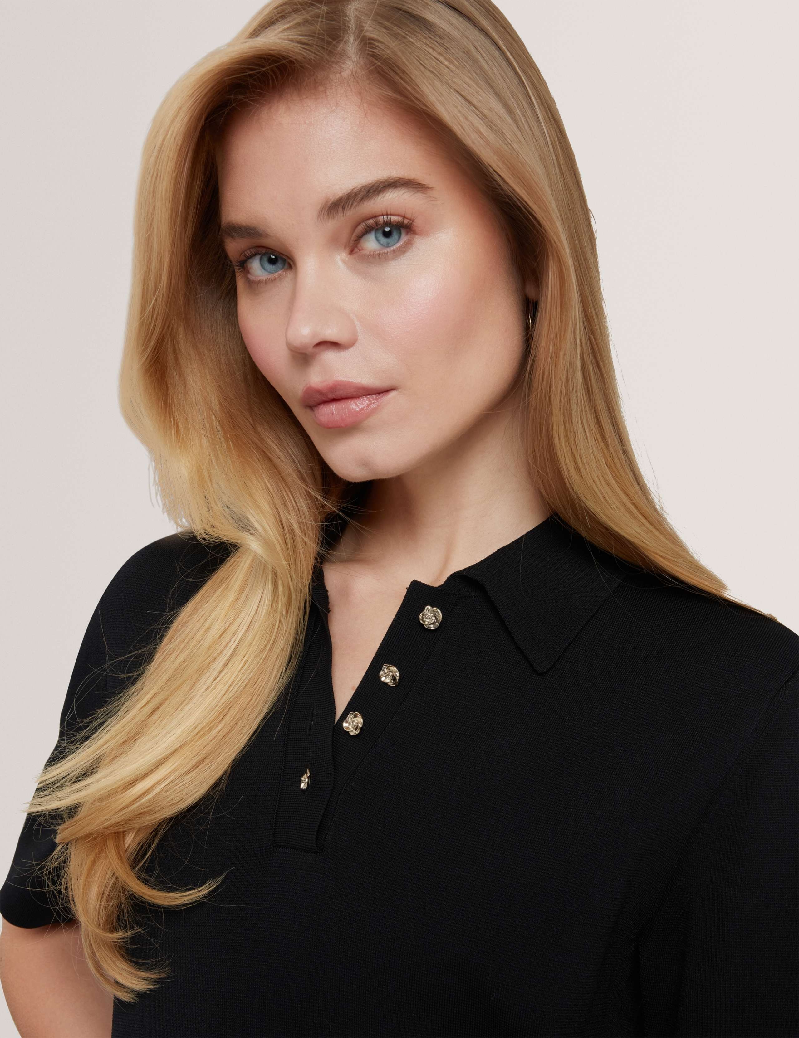 Textured Polo Collar Midaxi Shirt Dress 4 of 7