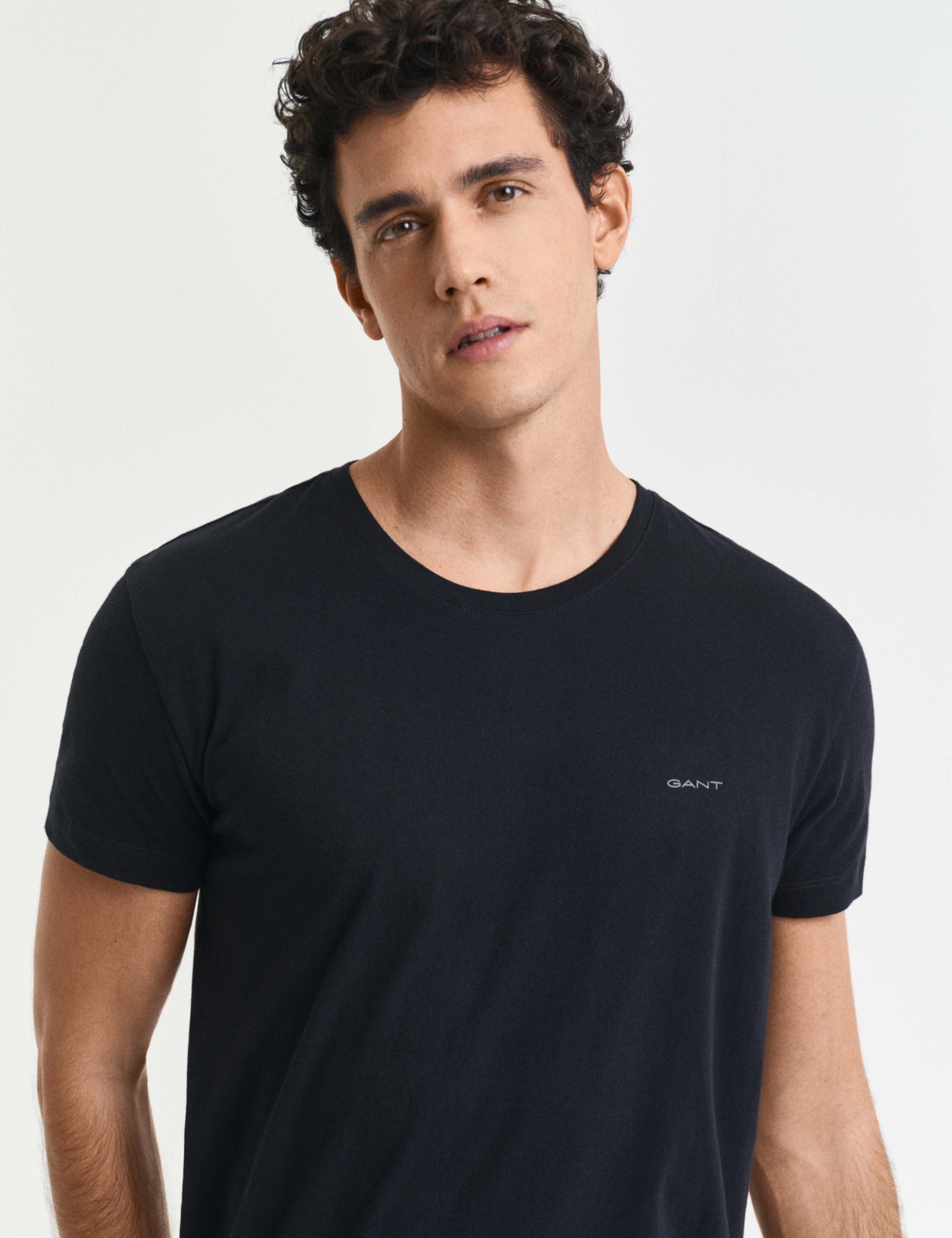 2pk Pure Cotton Crew Neck T-Shirts 3 of 4