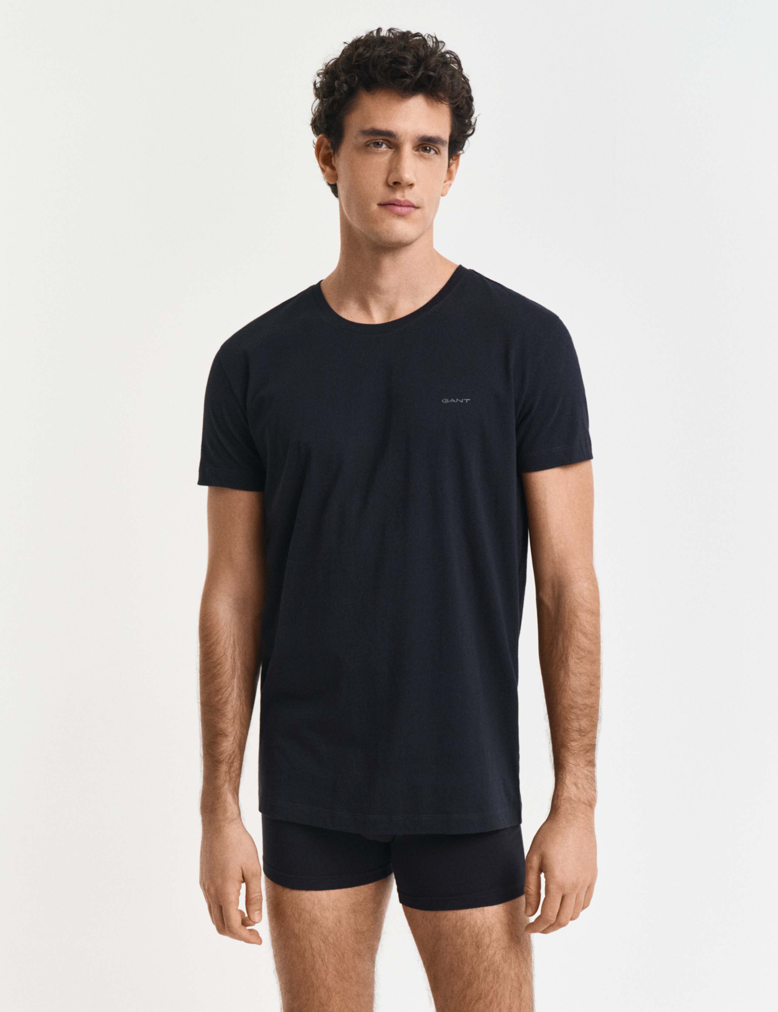 2pk Pure Cotton Crew Neck T-Shirts 2 of 4