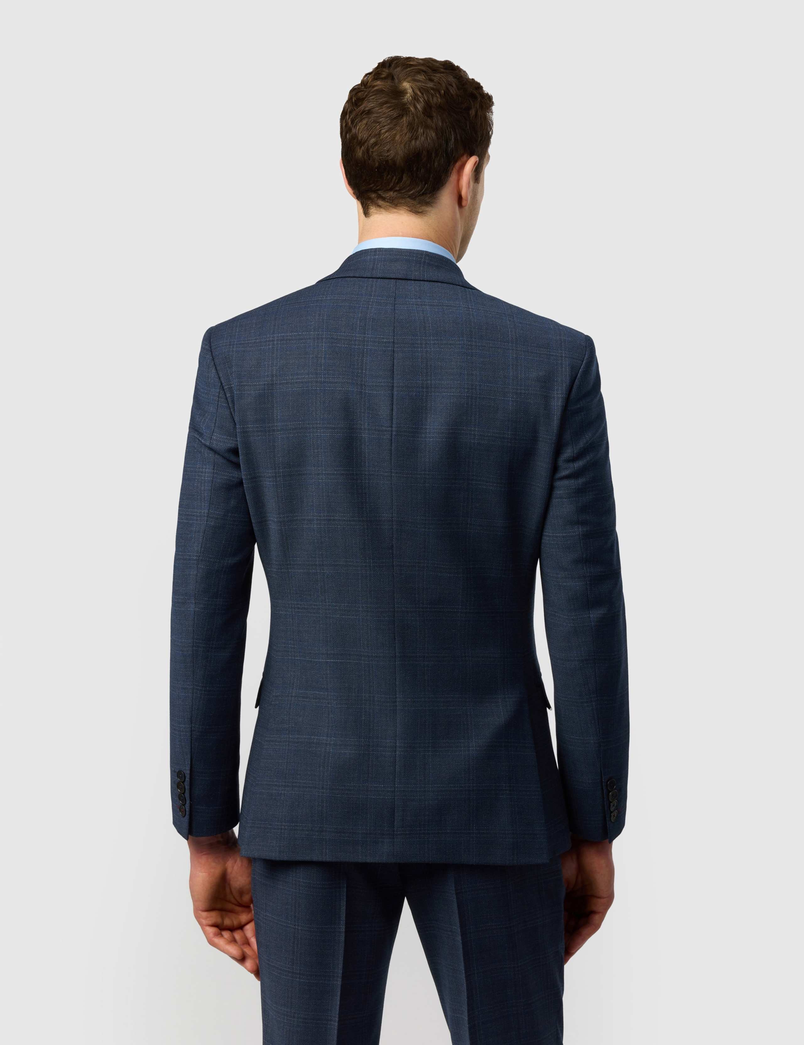 Slim Fit Wool Blend Check Suit Jacket 3 of 9