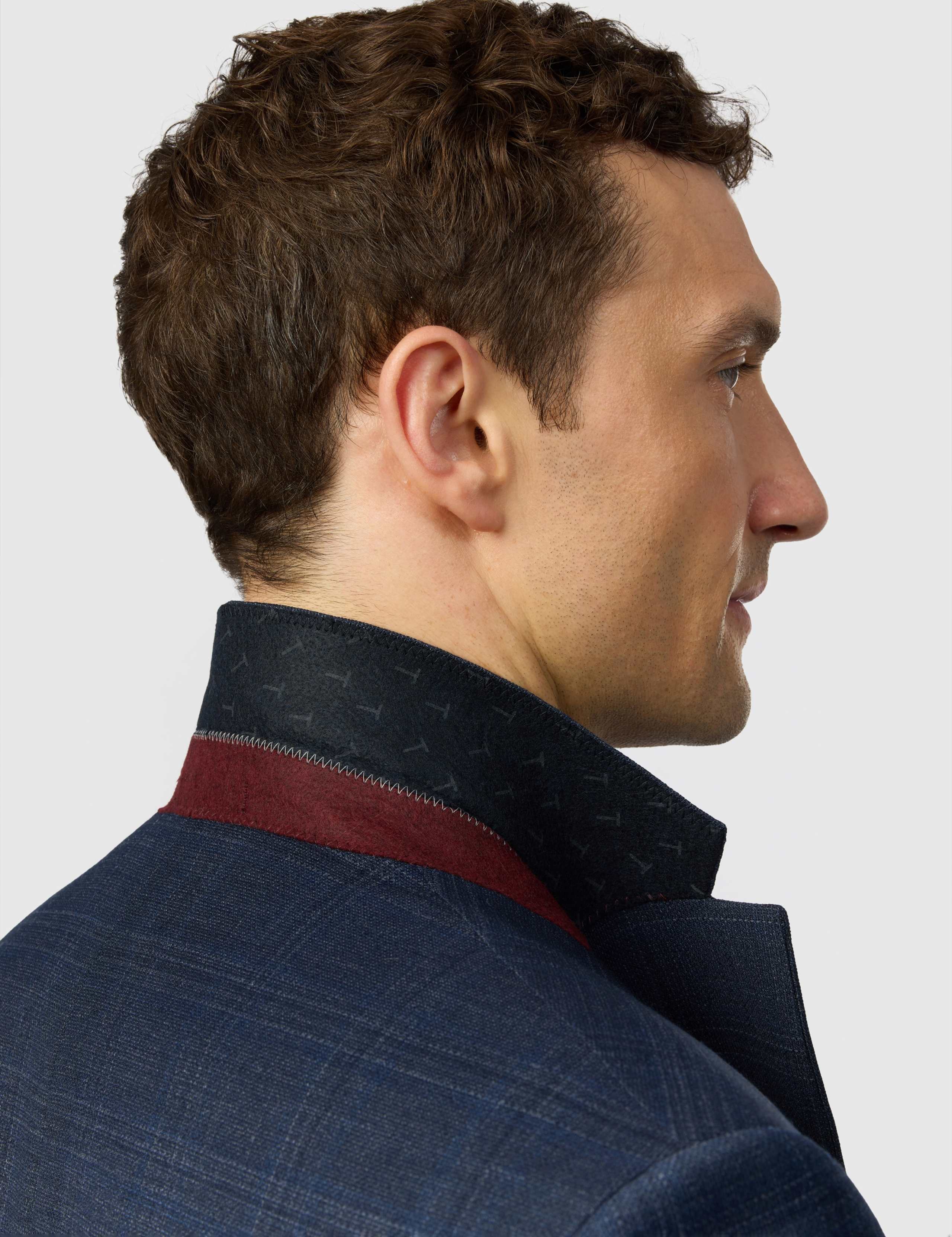 Slim Fit Wool Blend Check Suit Jacket 6 of 9