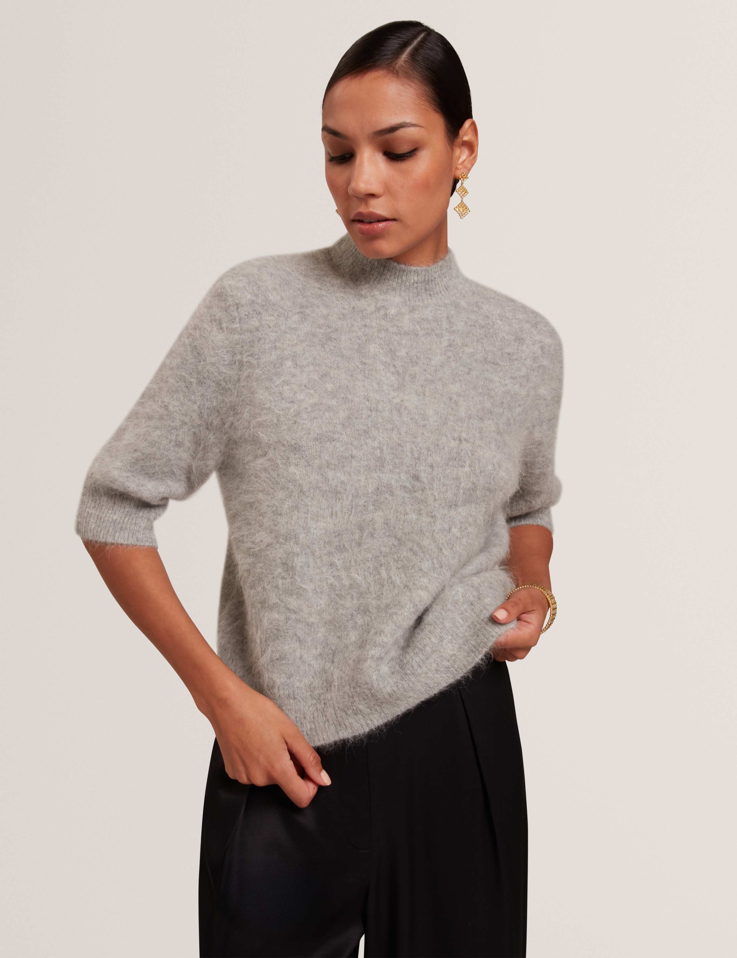 Alpaca Rich Brushed Mock Neck Jumper 4 of 7