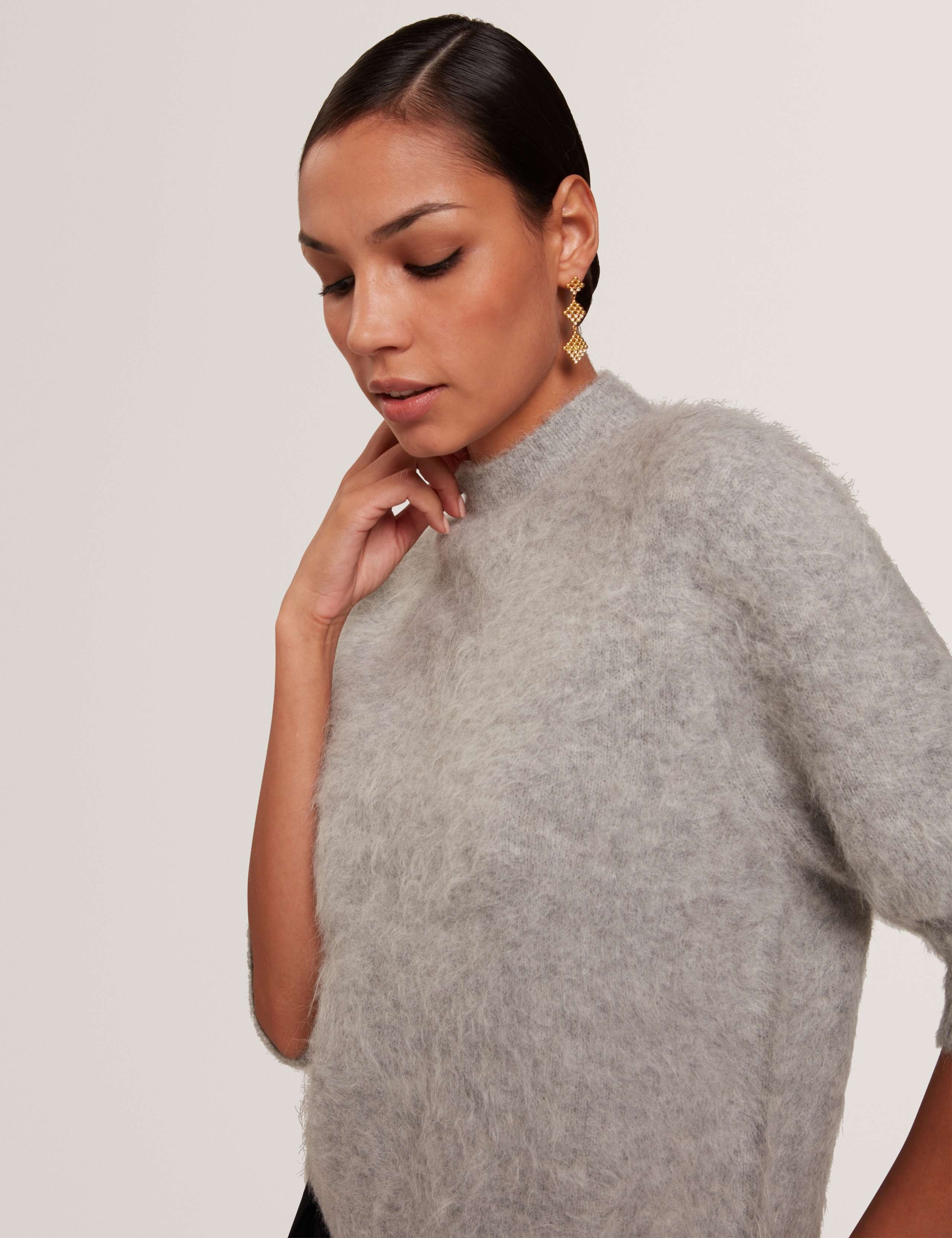 Alpaca Rich Brushed Mock Neck Jumper 5 of 7