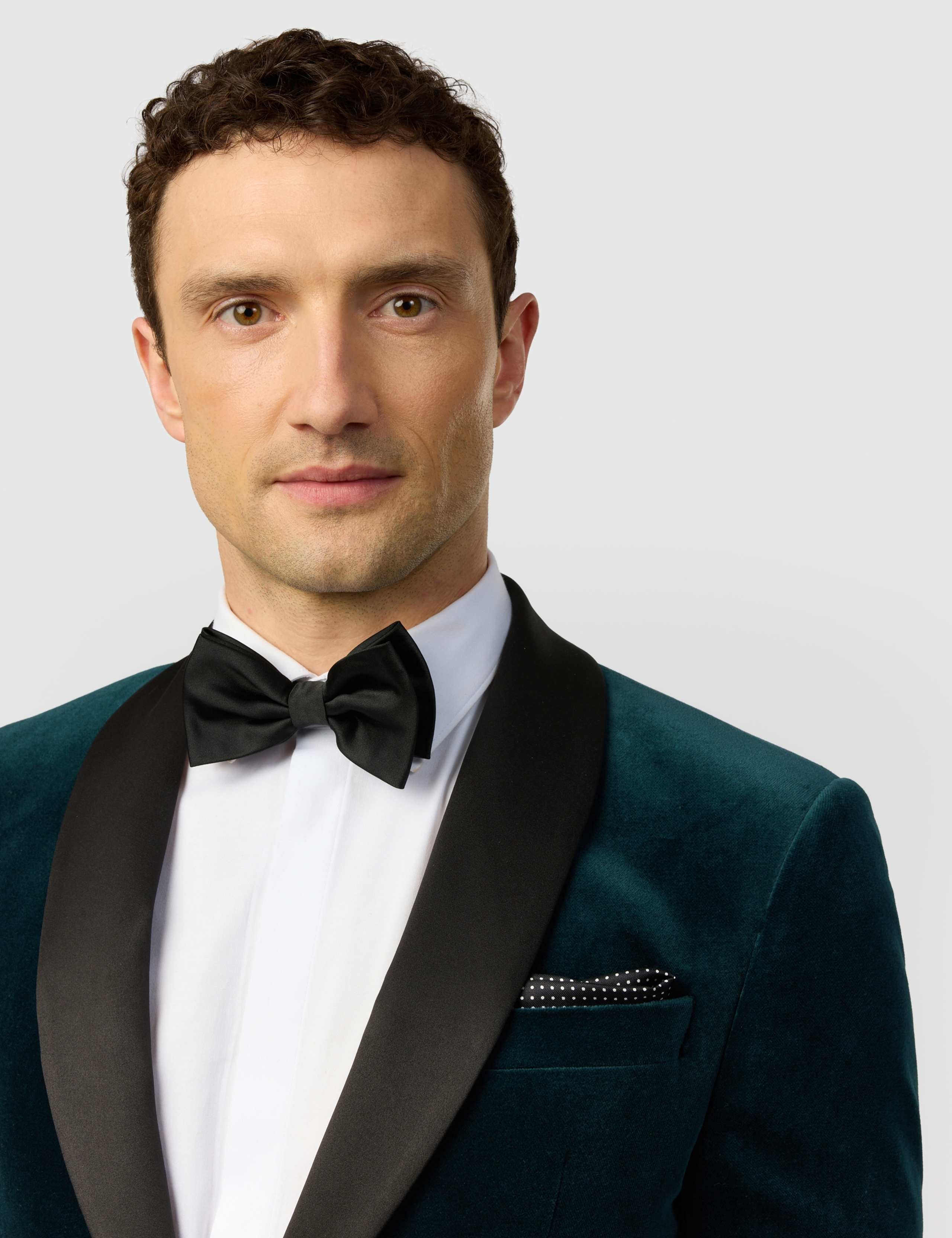 Slim Fit Pure Cotton Velvet Tuxedo Jacket 5 of 6