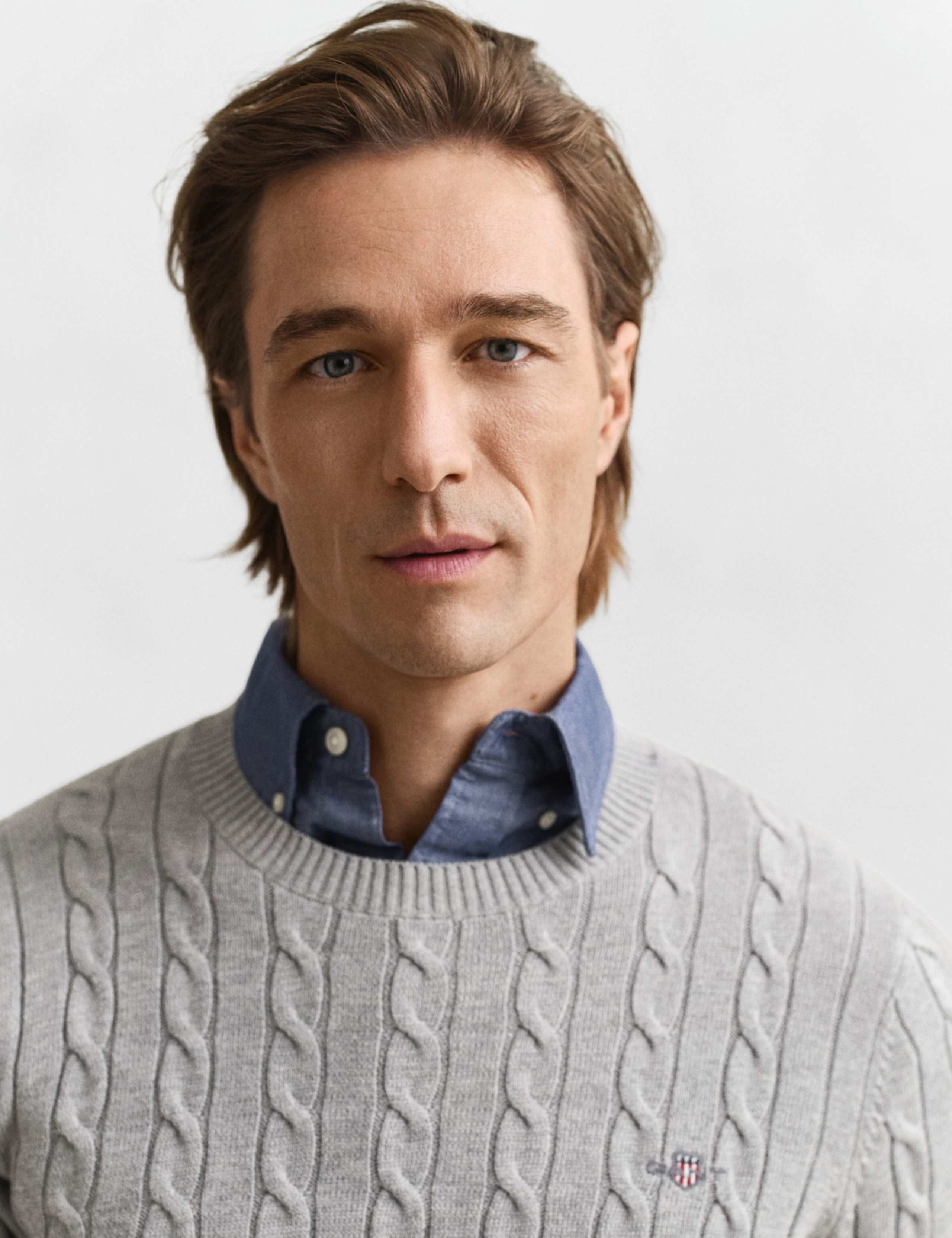 Pure Cotton Cable Crew Neck Jumper 3 of 4