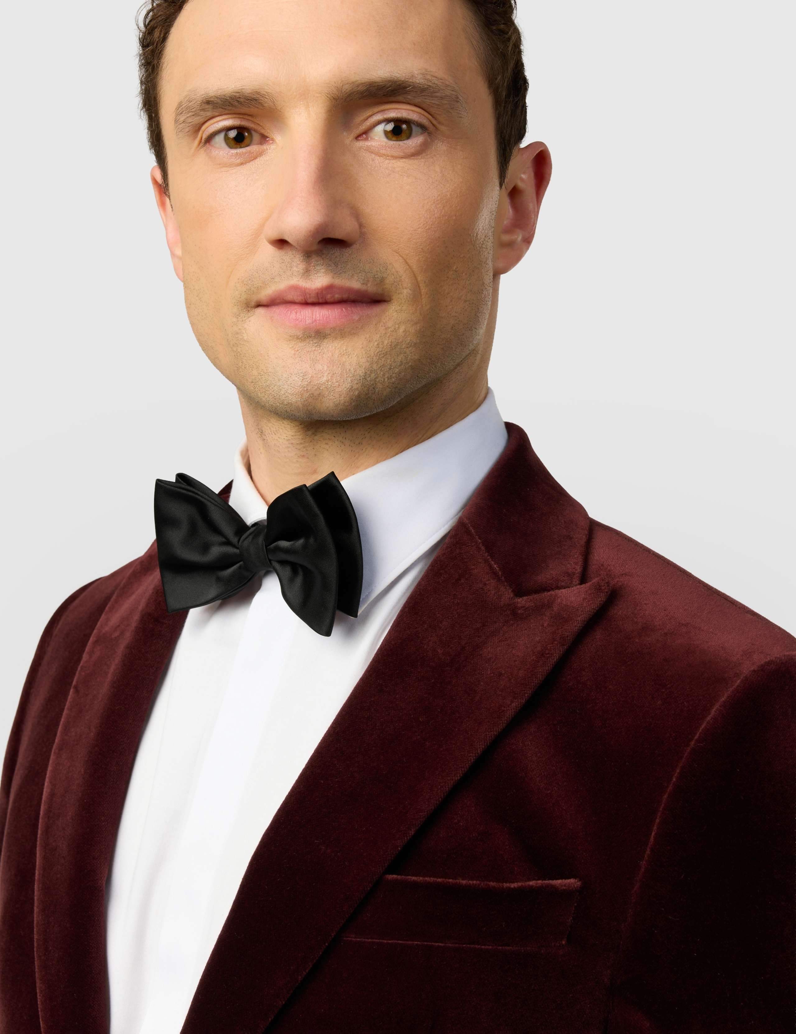 Slim Fit Pure Cotton Velvet Tuxedo Jacket 5 of 6