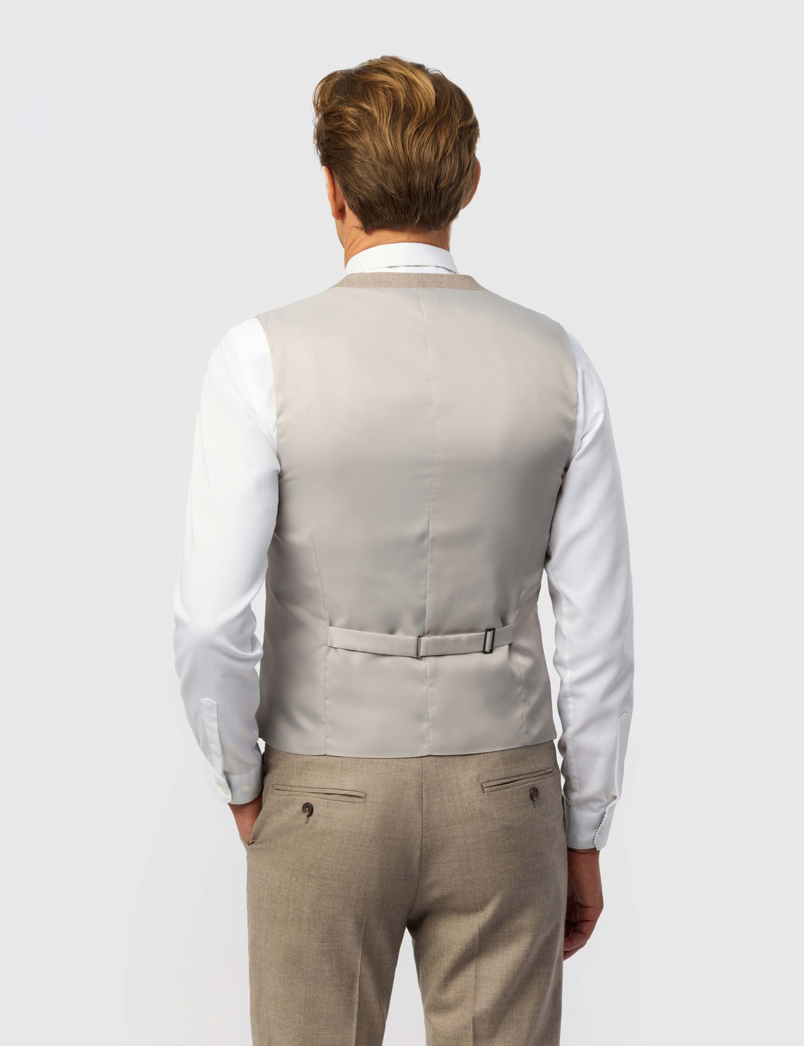 Tailored Fit Wool Rich Stretch Waistcoat 3 of 3