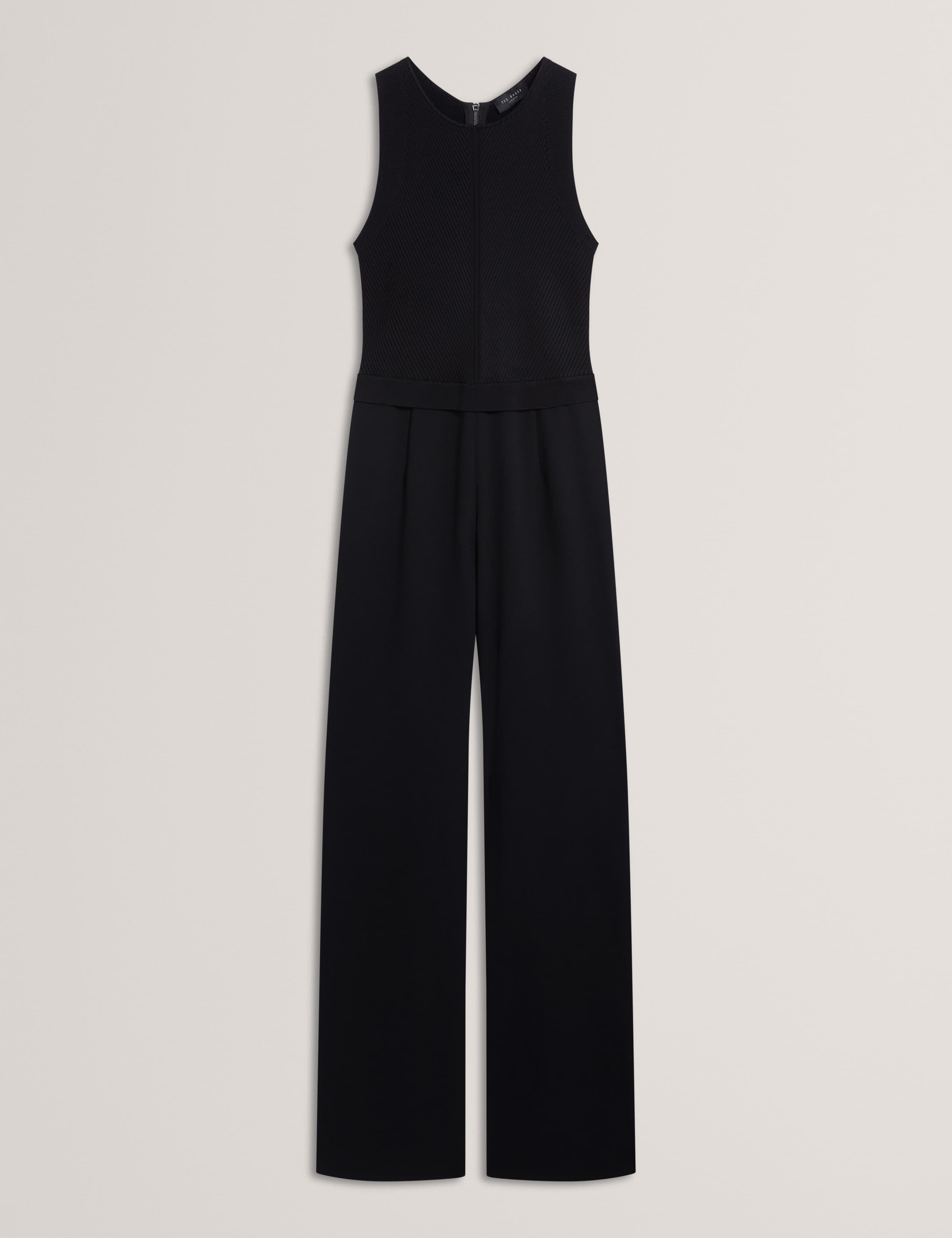 Knitted Top Racer Back Sleeveless Jumpsuit 2 of 7