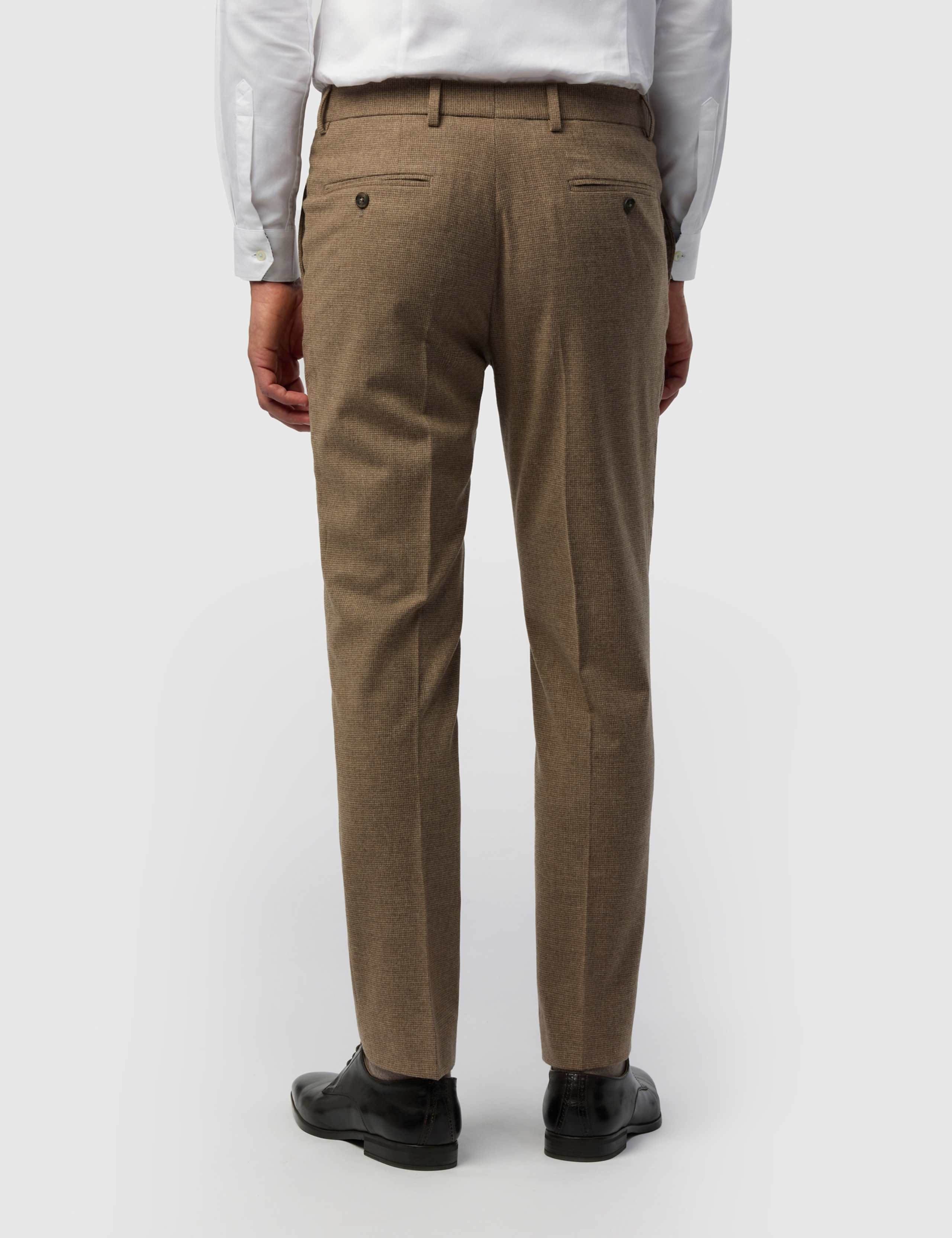 Tailored Fit Wool Rich Check Suit Trousers 2 of 3