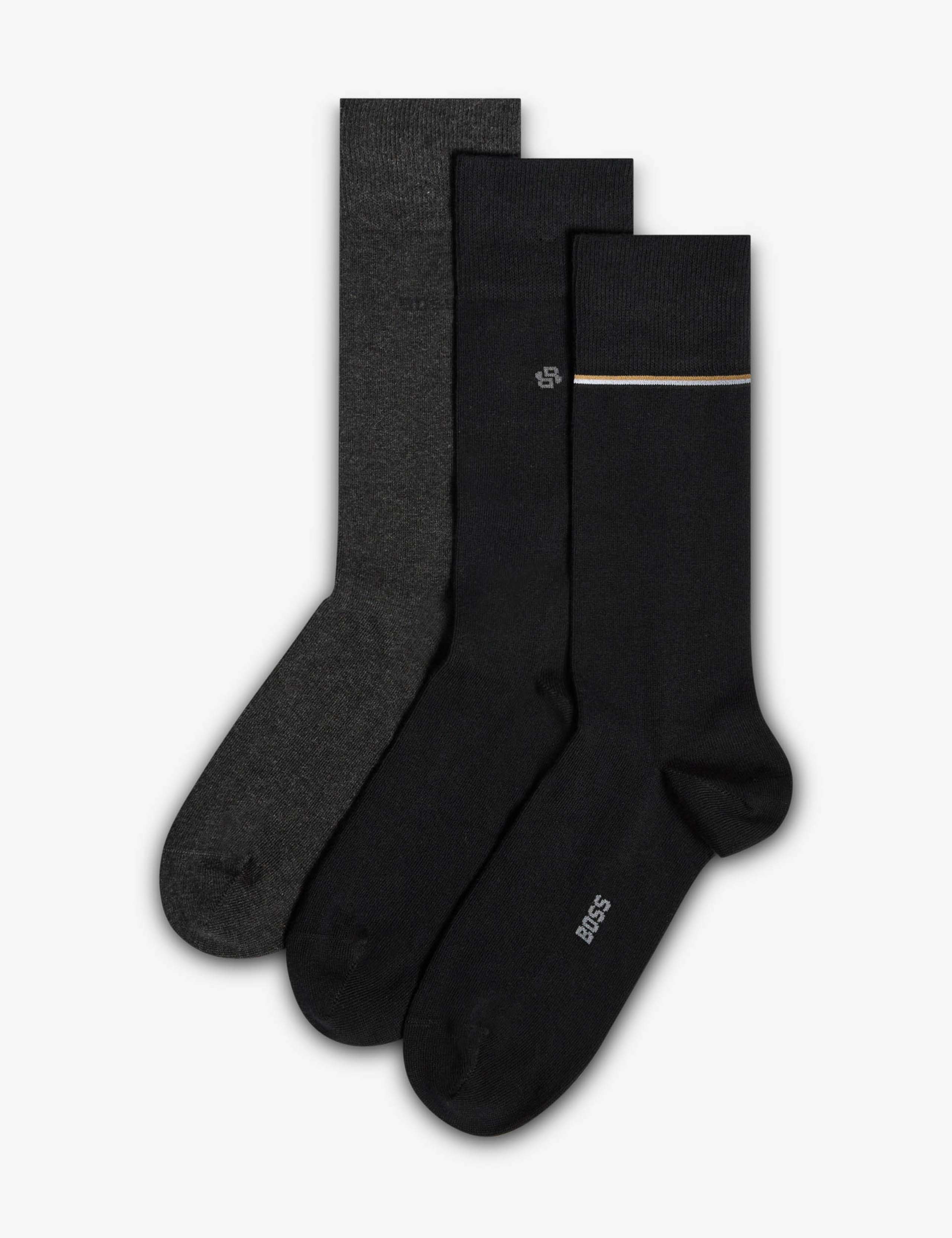 3 Pack Cotton Rich Socks in Gift Box 1 of 2
