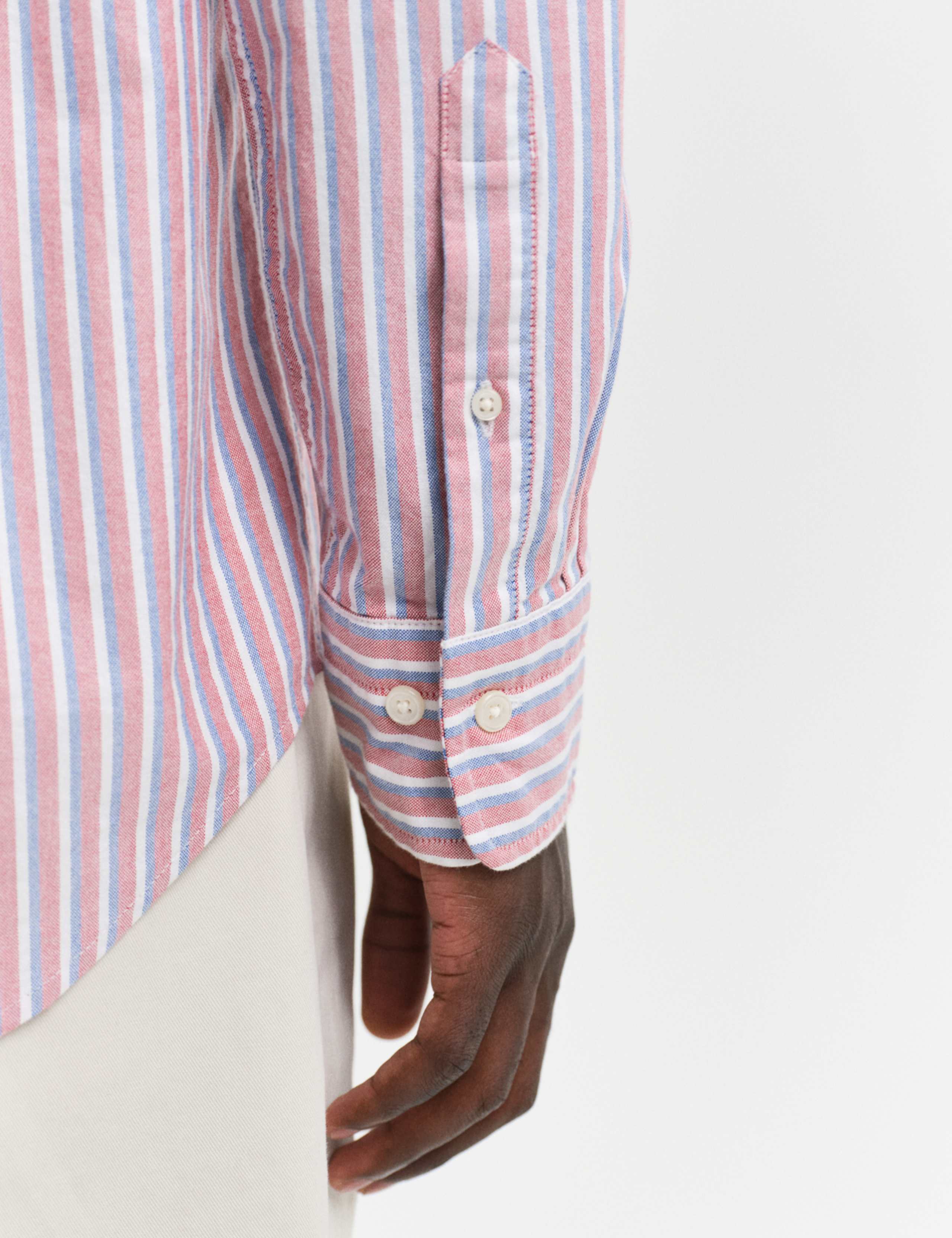 Regular Fit Pure Cotton Striped Shirt 5 of 6