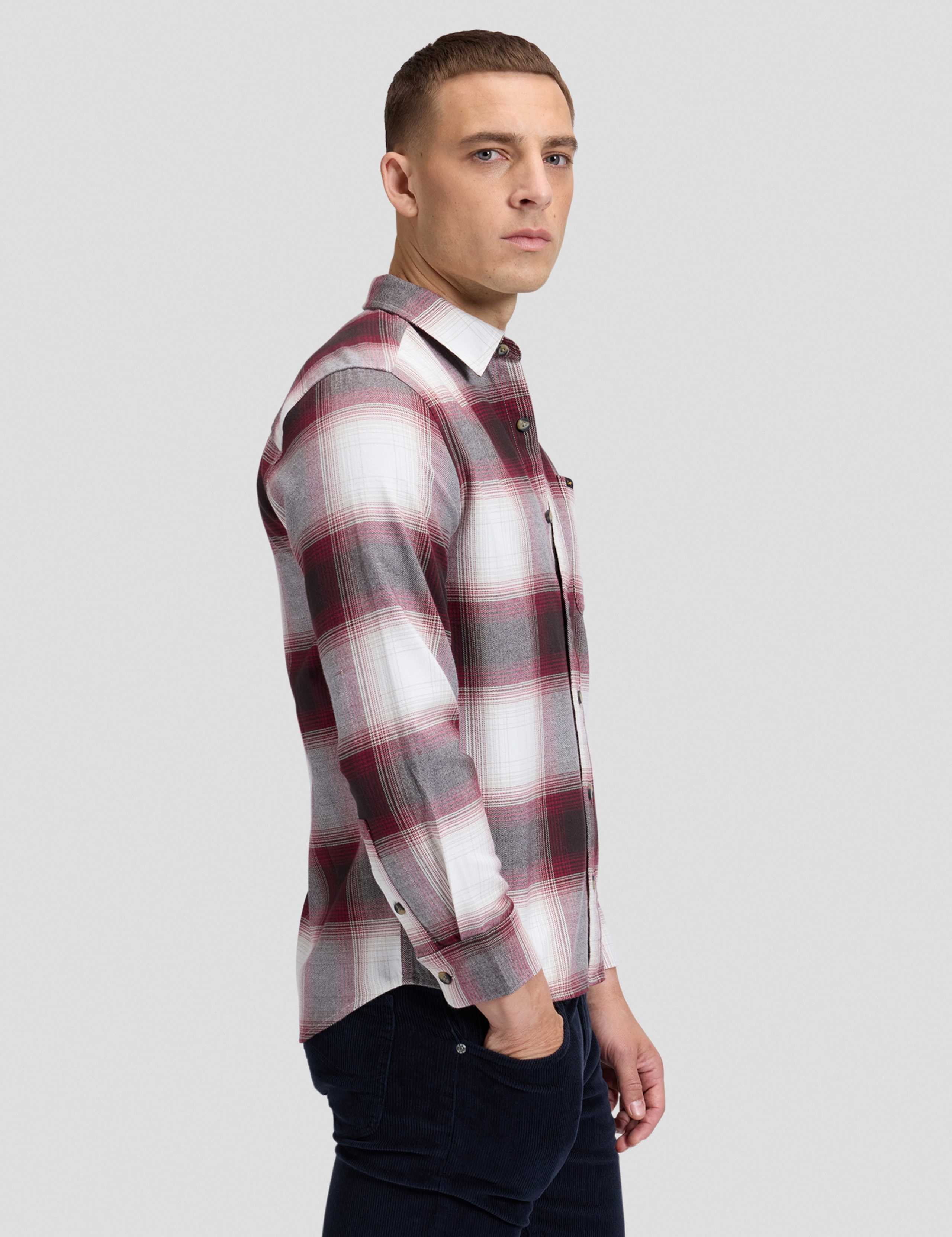 Regular Fit Pure Cotton Checked Flannel Shirt 4 of 6