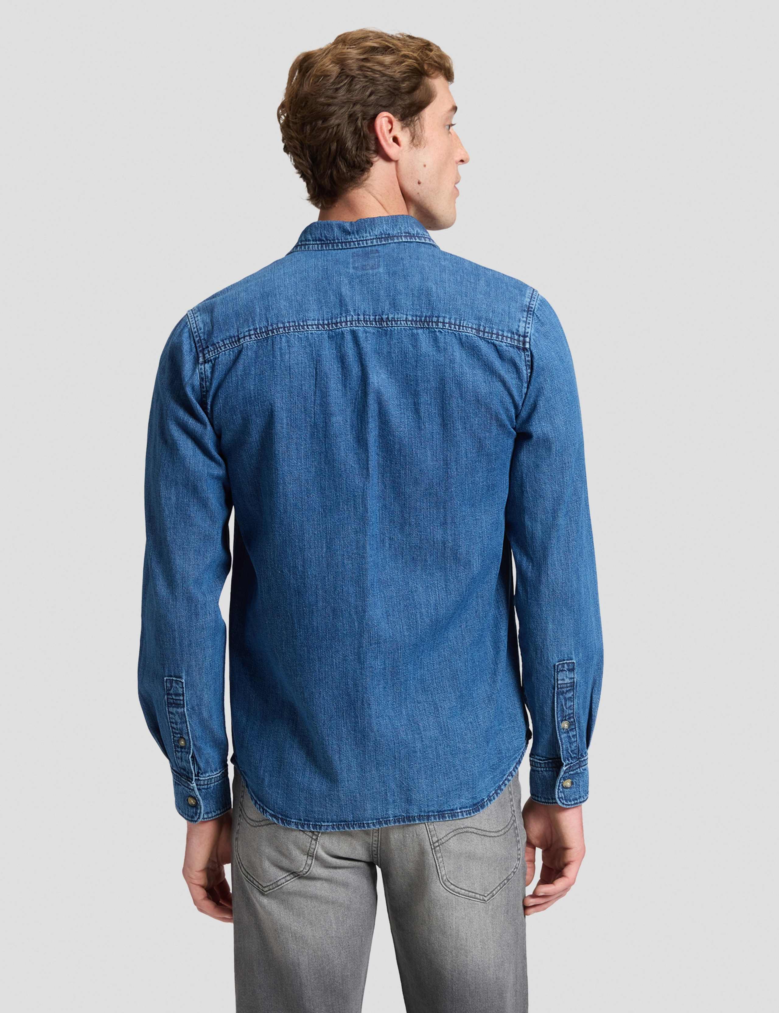 Leesure Regular Fit Pure Cotton Denim Shirt 3 of 6