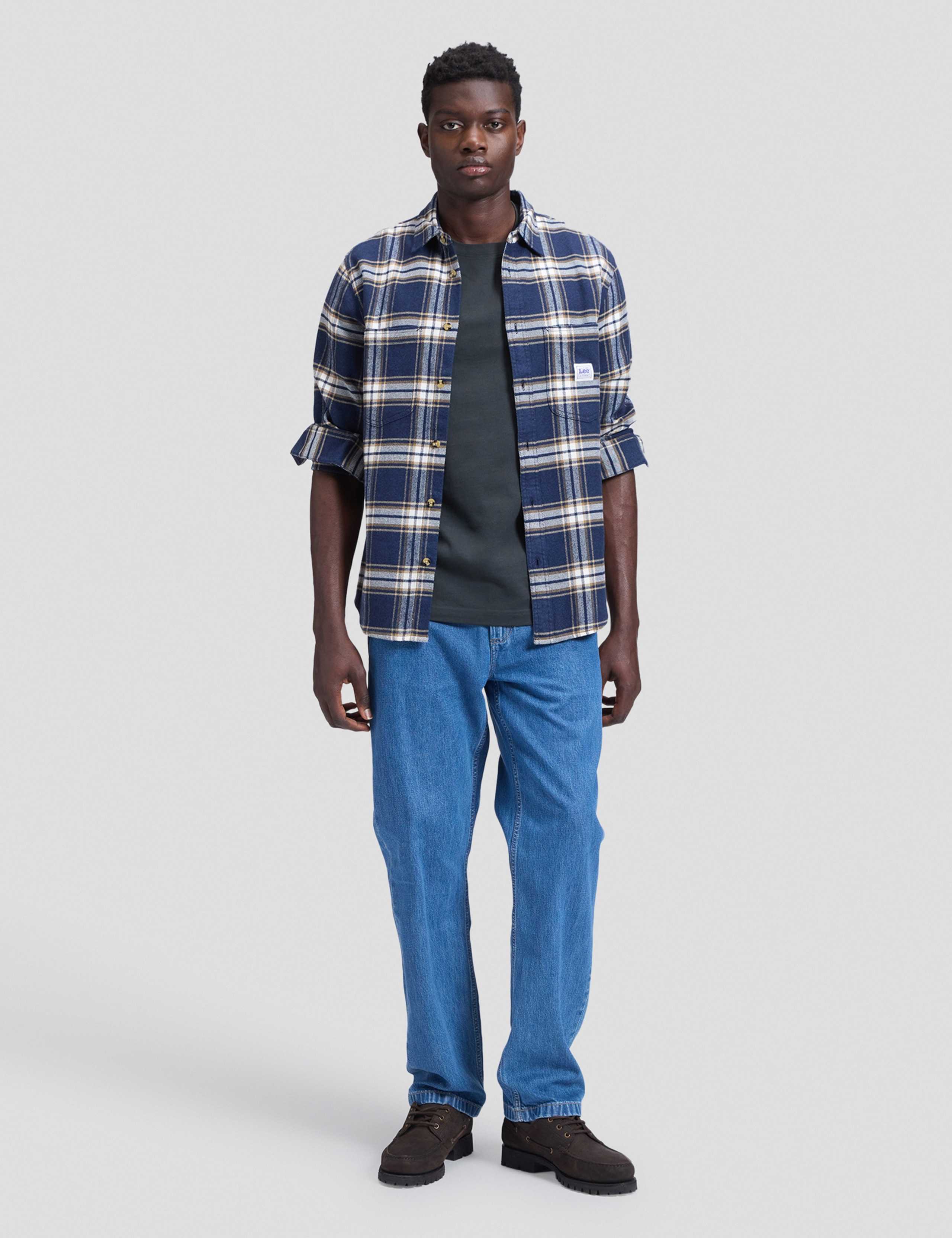 Relaxed Fit Pure Cotton Checked Workwear Shirt 2 of 6