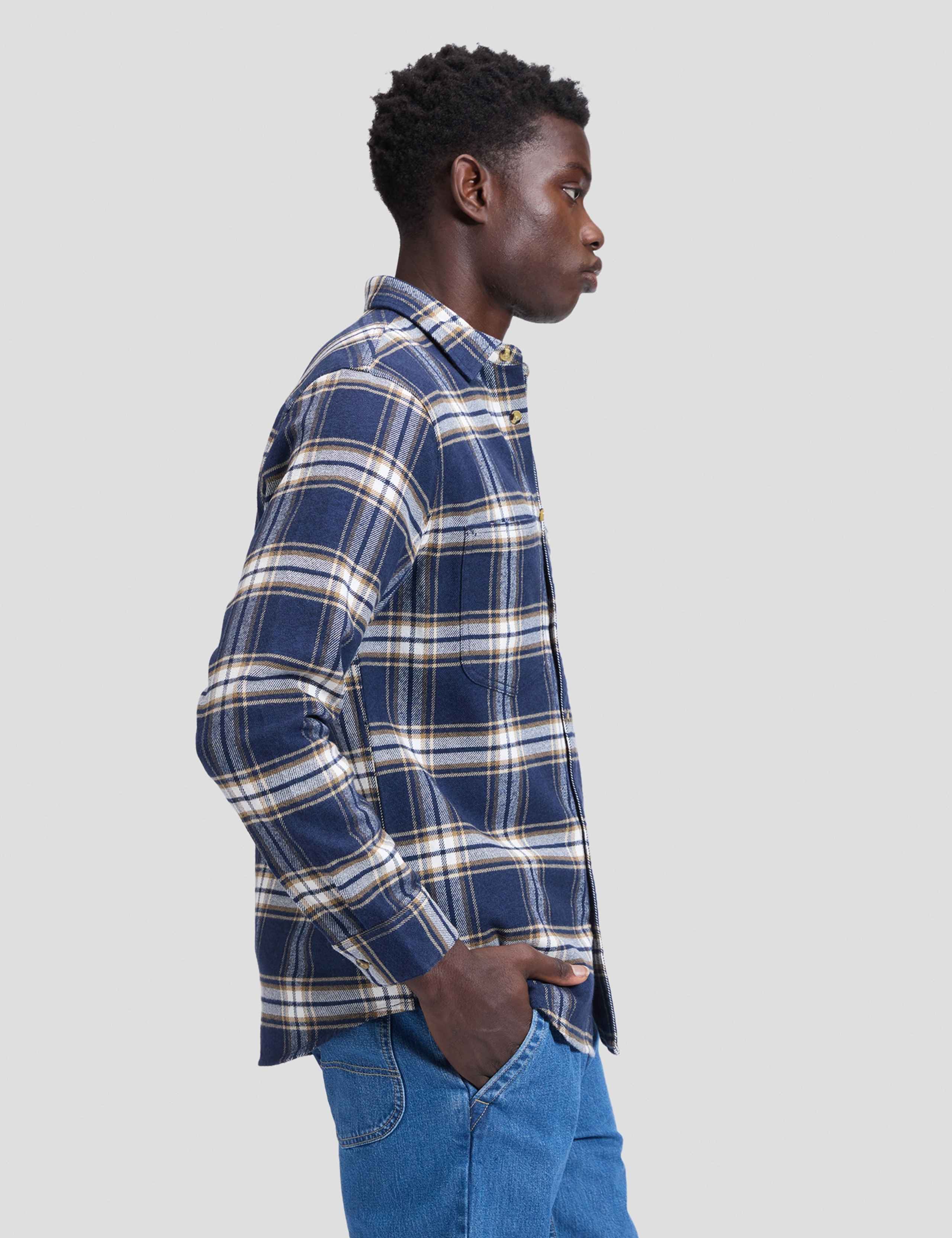 Relaxed Fit Pure Cotton Checked Workwear Shirt 4 of 6
