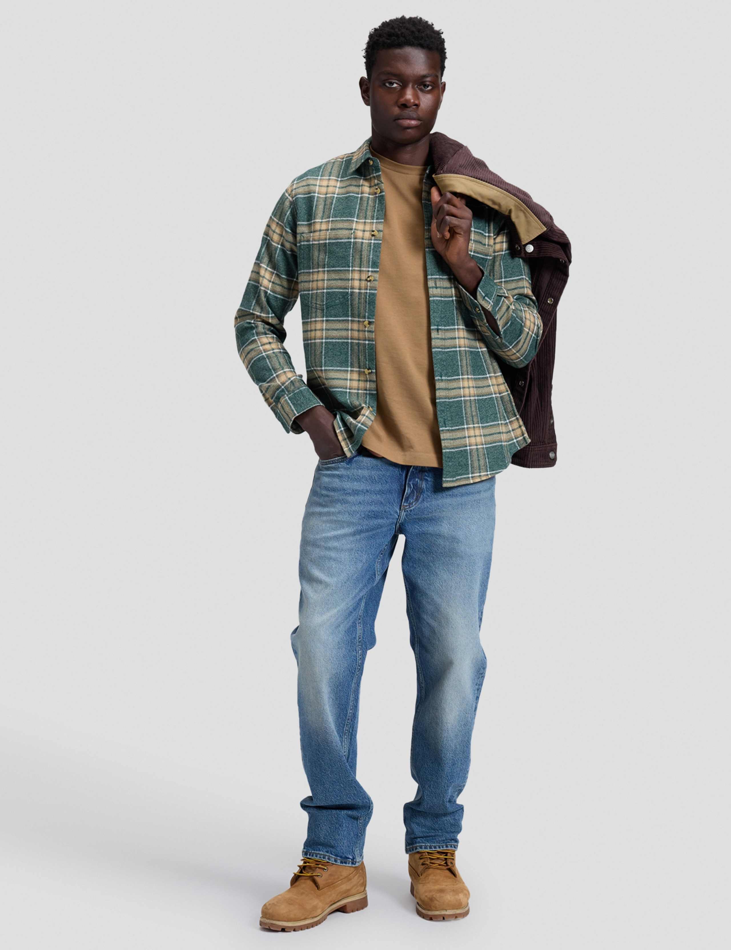 Relaxed Fit Pure Cotton Checked Workwear Shirt 2 of 6