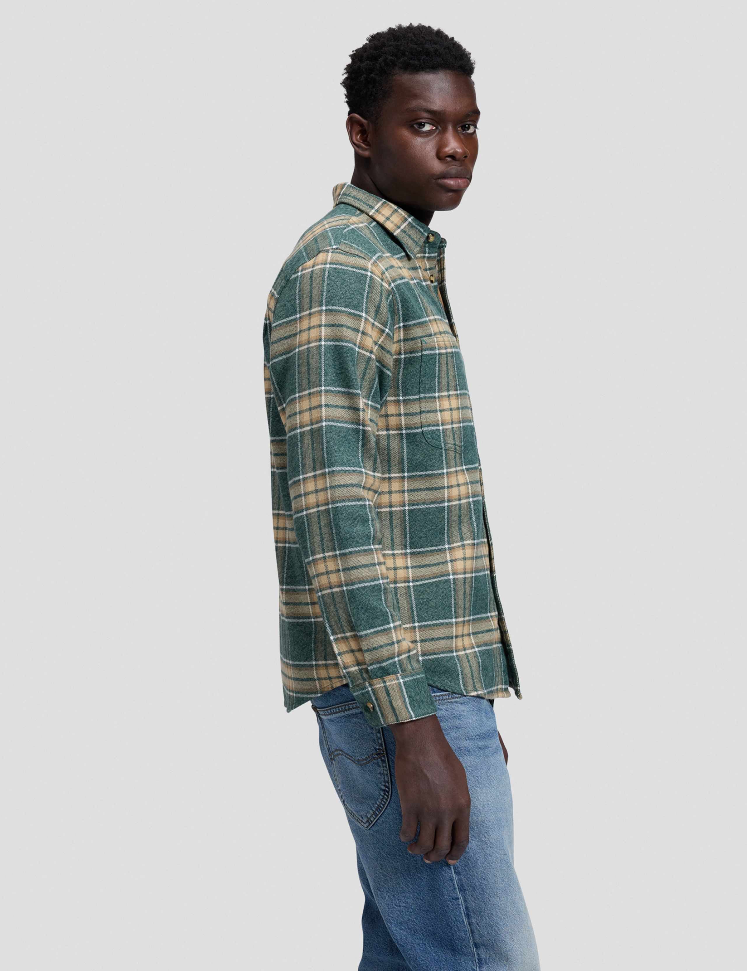 Relaxed Fit Pure Cotton Checked Workwear Shirt 4 of 6