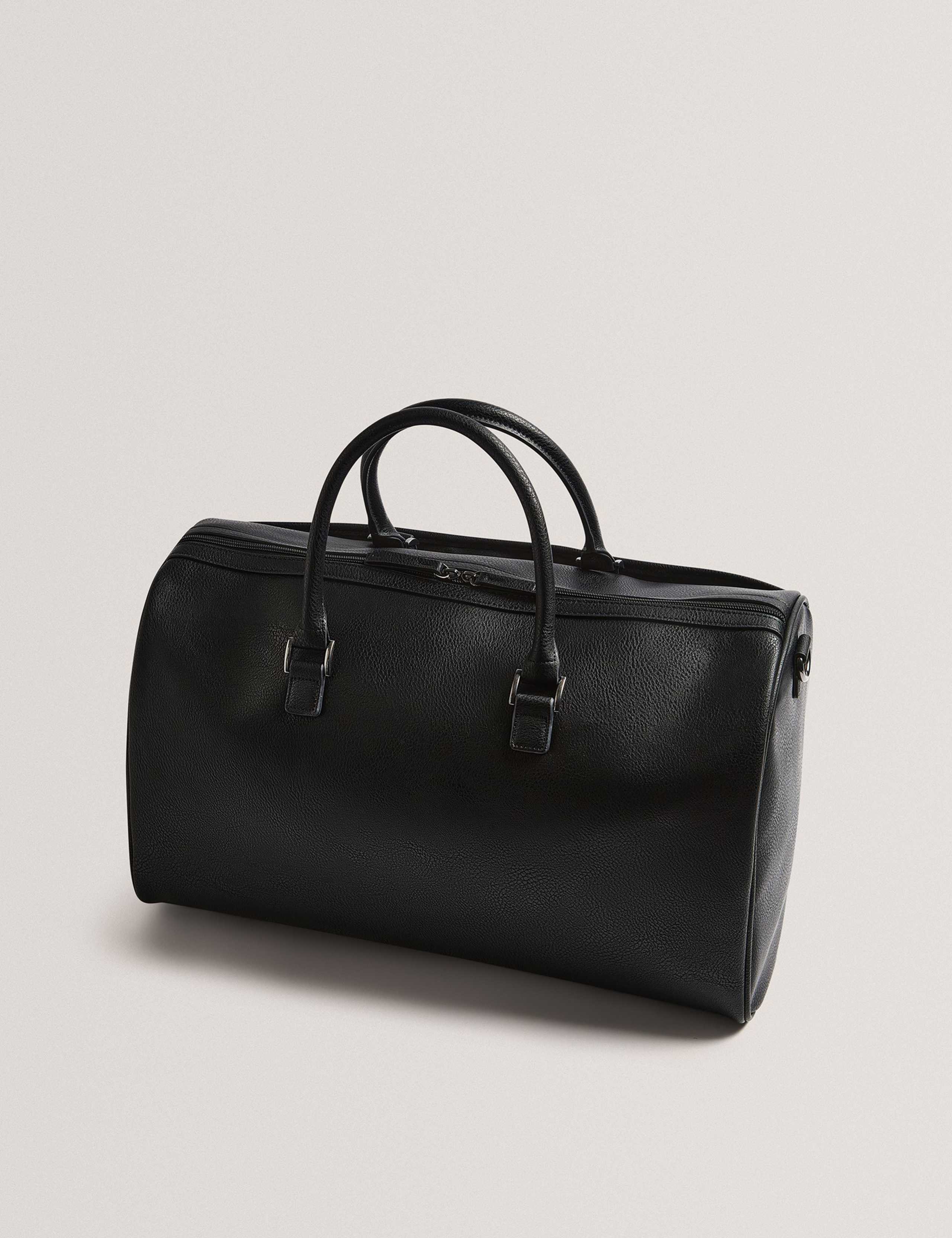 Faux Leather Pebble Grain Weekend Bag 2 of 4