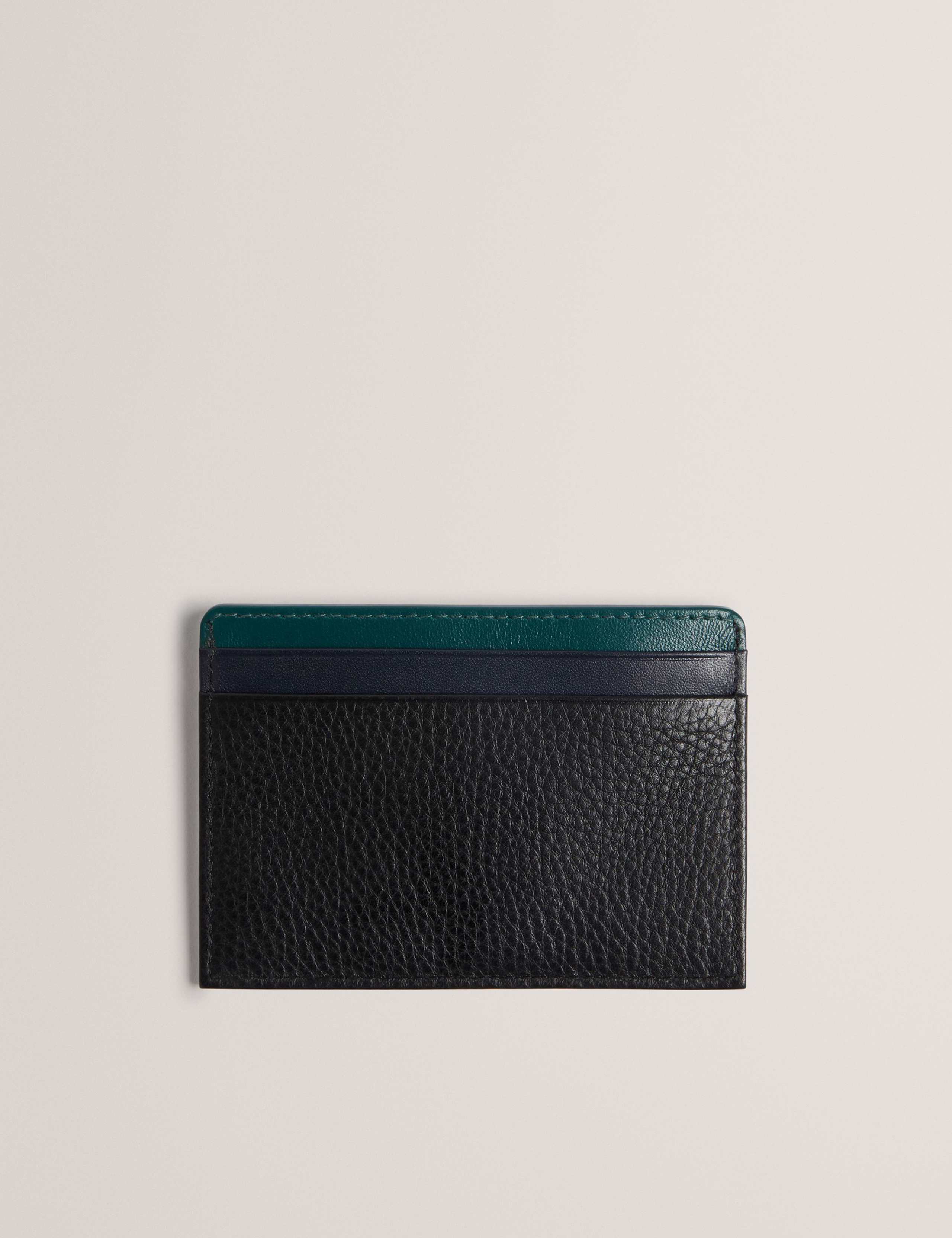 Leather Pebble Grain Cardholder 2 of 3