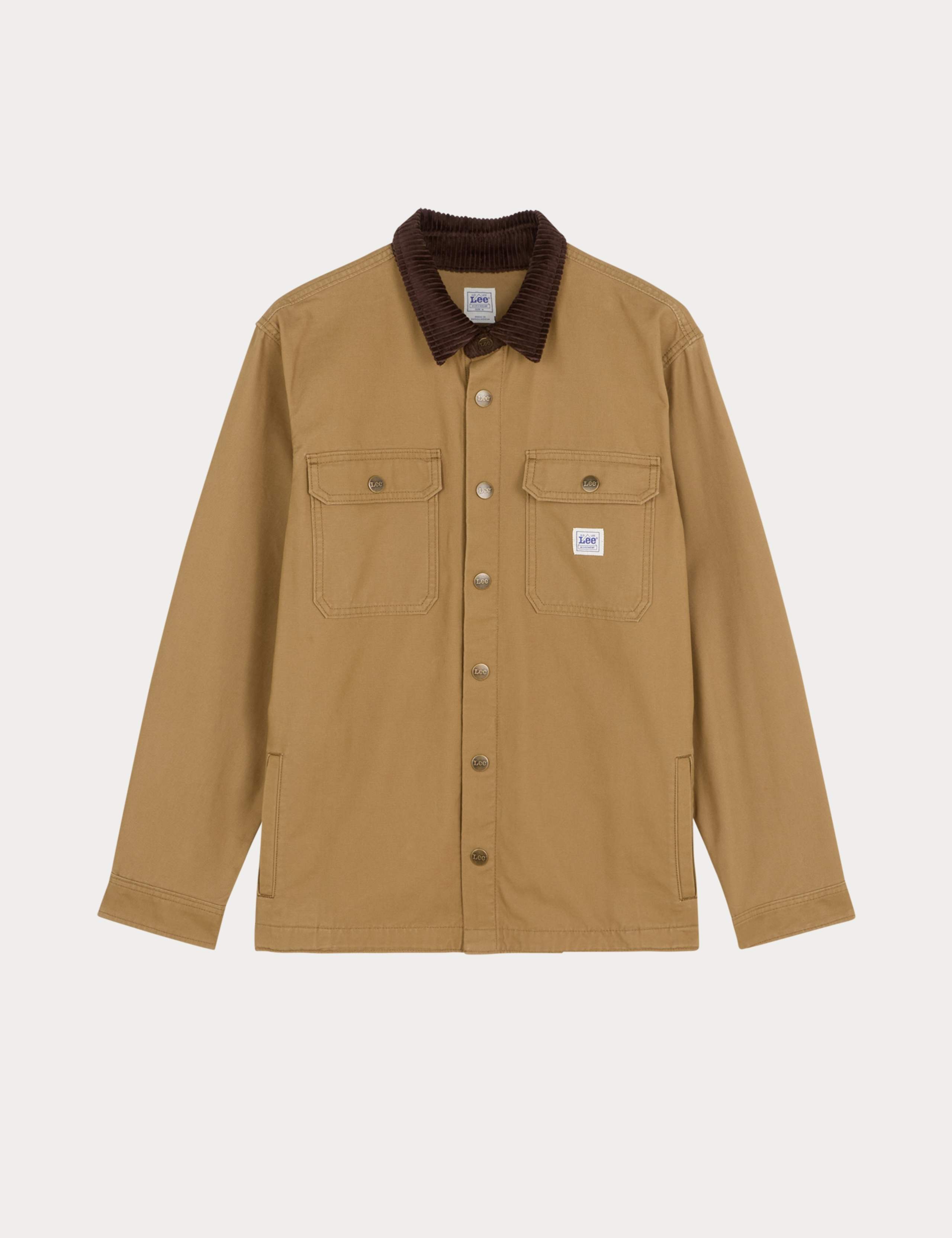 Relaxed Pure Cotton Cord Collar Overshirt 3 of 6