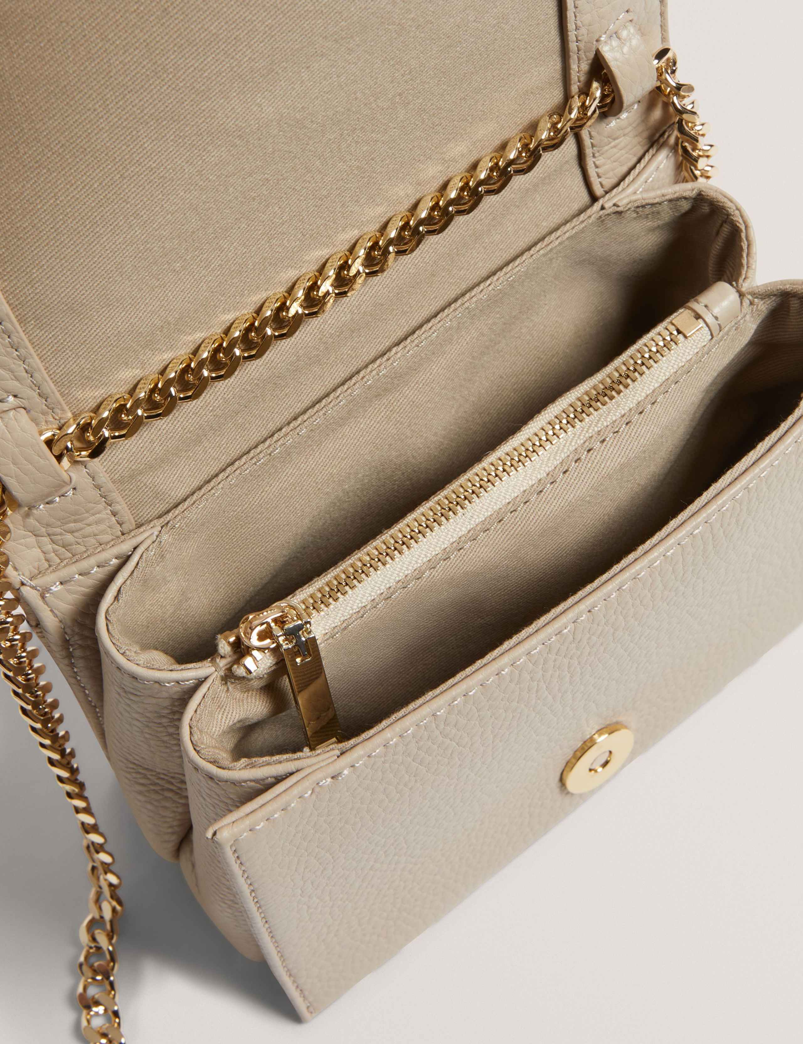 Leather Bar Detail Mini Cross Body Bag 3 of 4