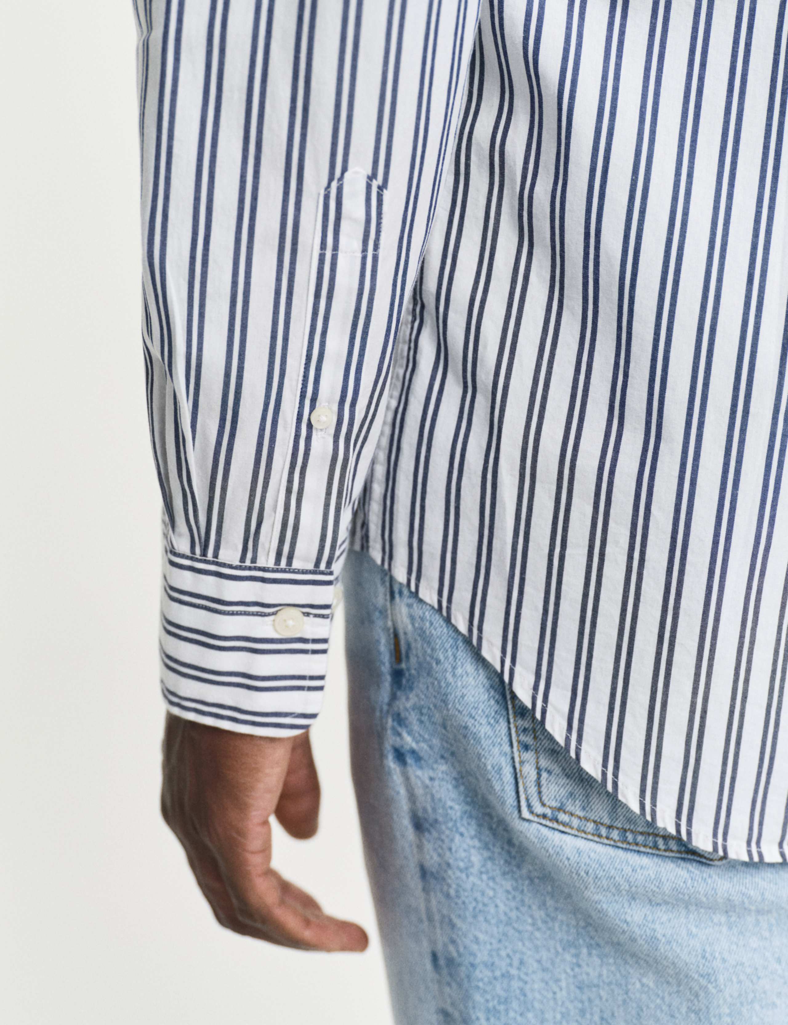 Regular Fit Pure Cotton Striped Oxford Shirt 3 of 6