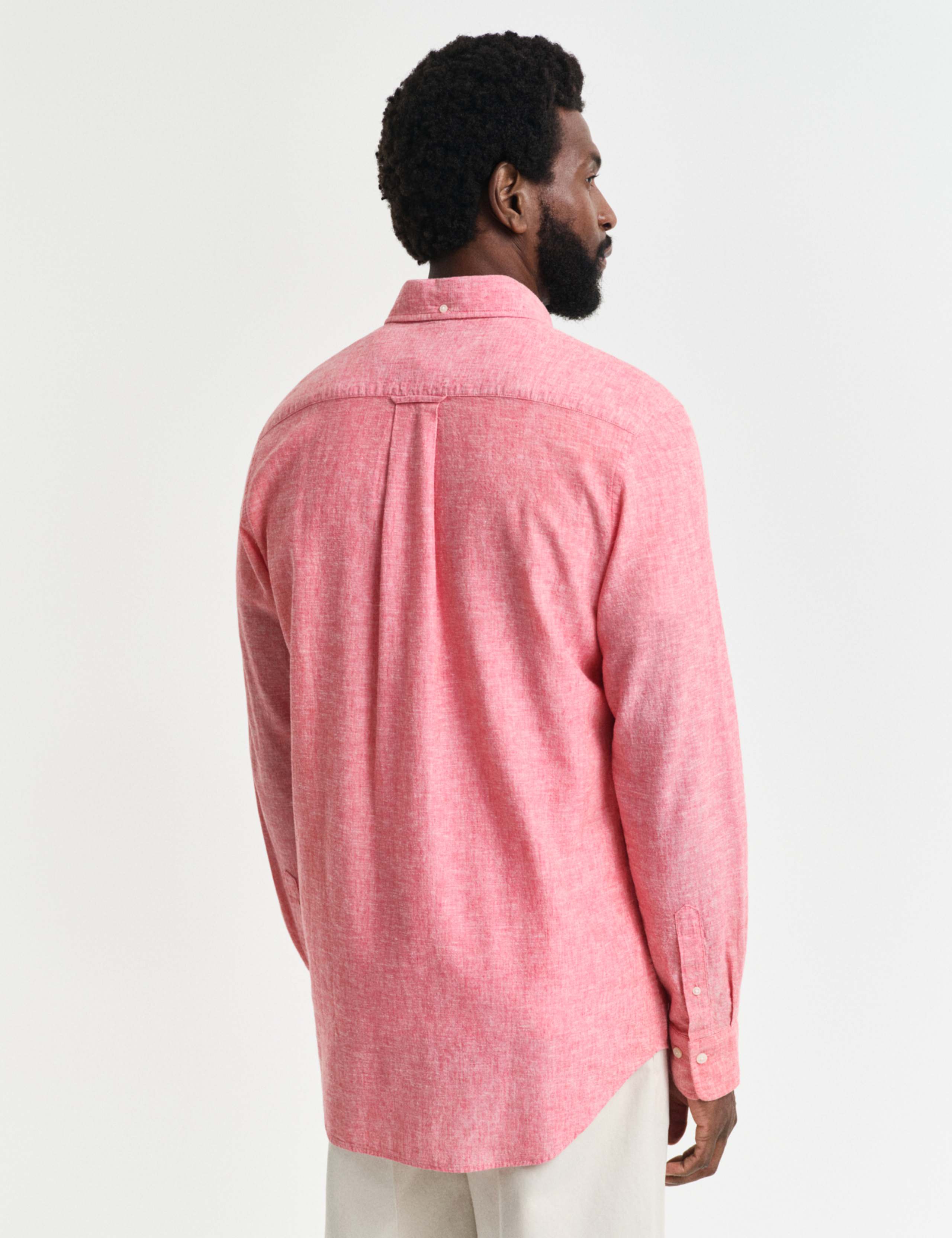 Regular Fit Linen Rich Oxford Shirt 5 of 6