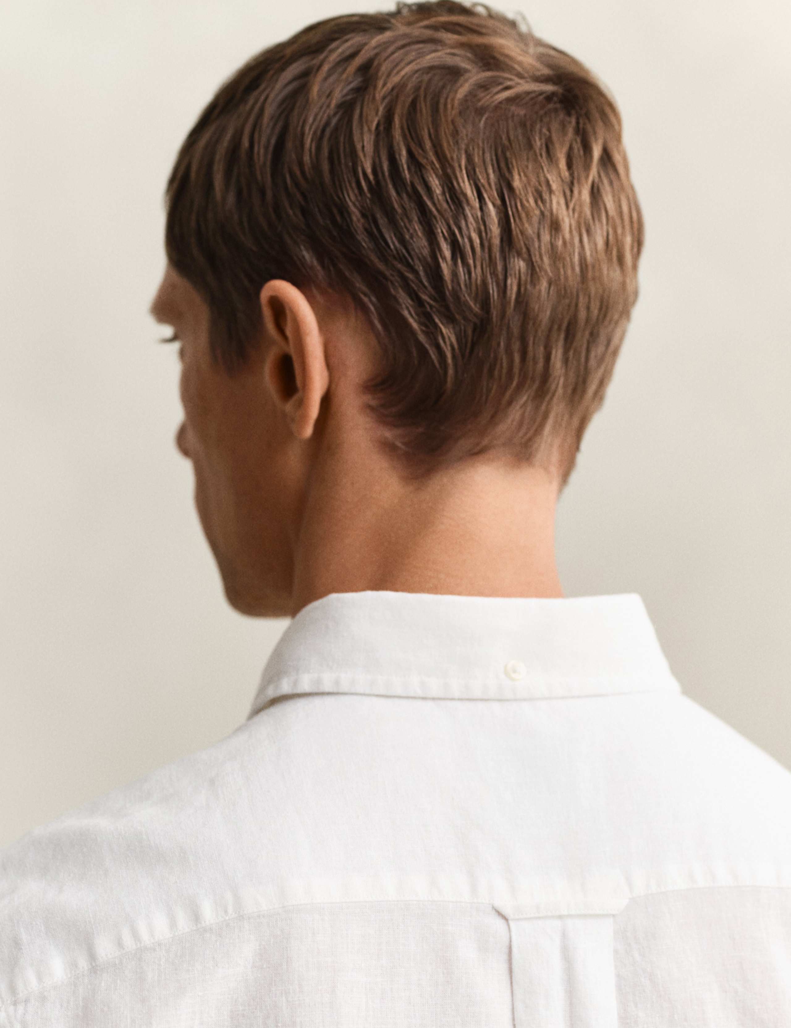 Regular Fit Linen Rich Oxford Shirt 6 of 7