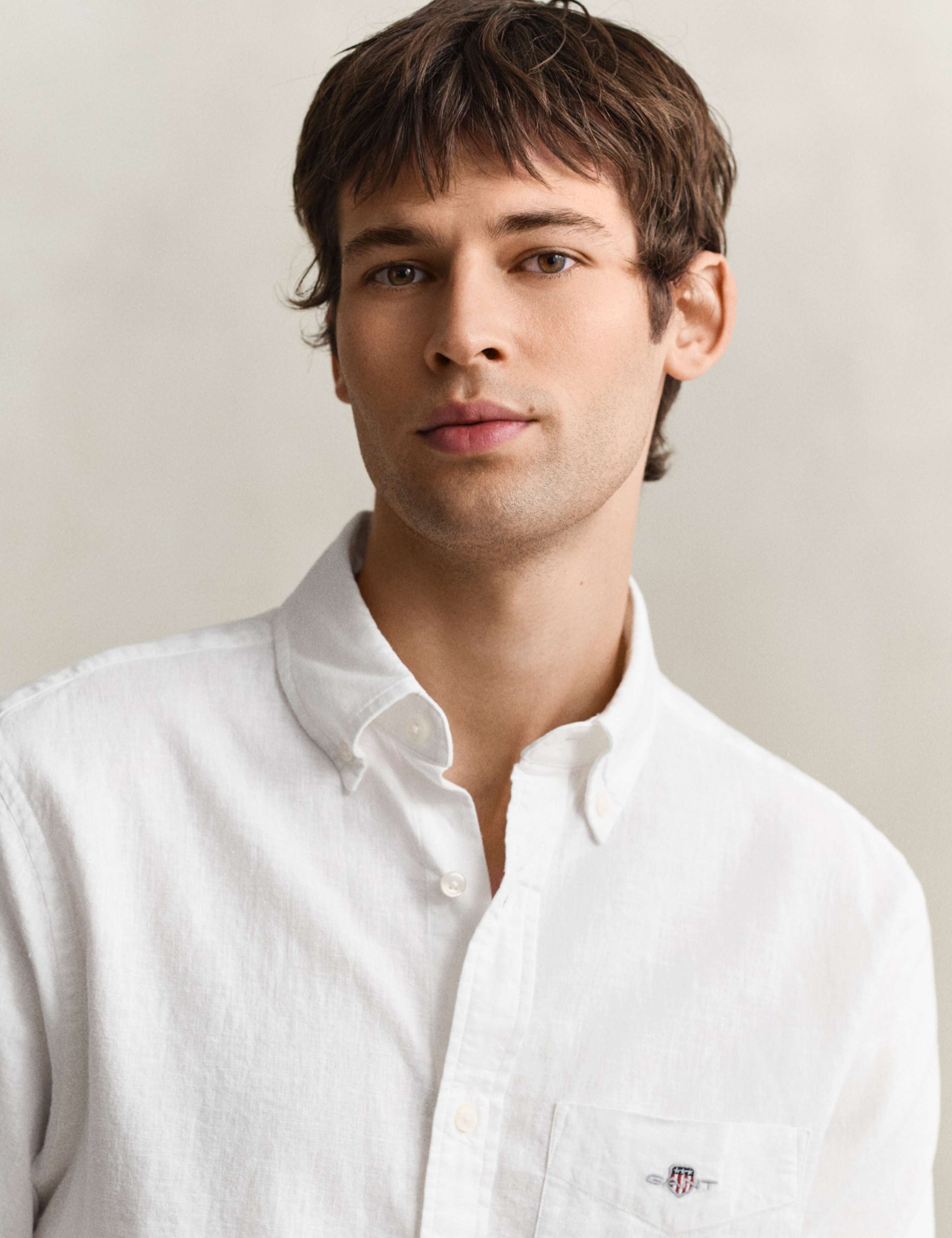 Regular Fit Linen Rich Short Sleeve Shirt 5 of 7